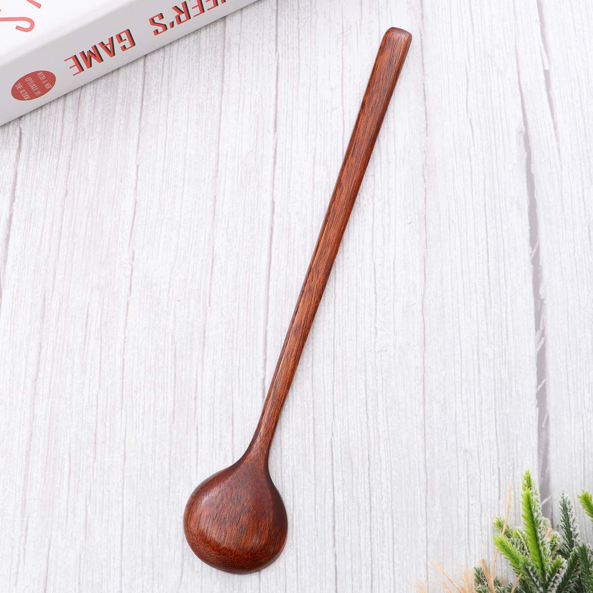 Cabilock 1-Piece Wooden Kitchen Ladle - Food Serving Scoop & Mixing Spoon for Soup, Cooking, Baking | Perfect for Home Kitchen & Camping Use