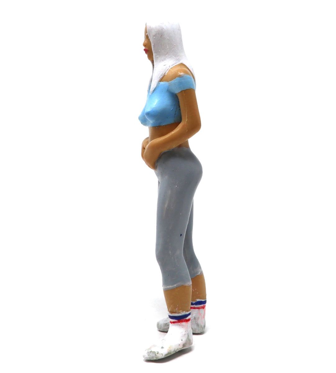 Dirty Socks Girl - Blue & Grey Athletic Socks for Women | Comfortable Workout & Running Socks | Perfect for Gym, Sports & Everyday Wear