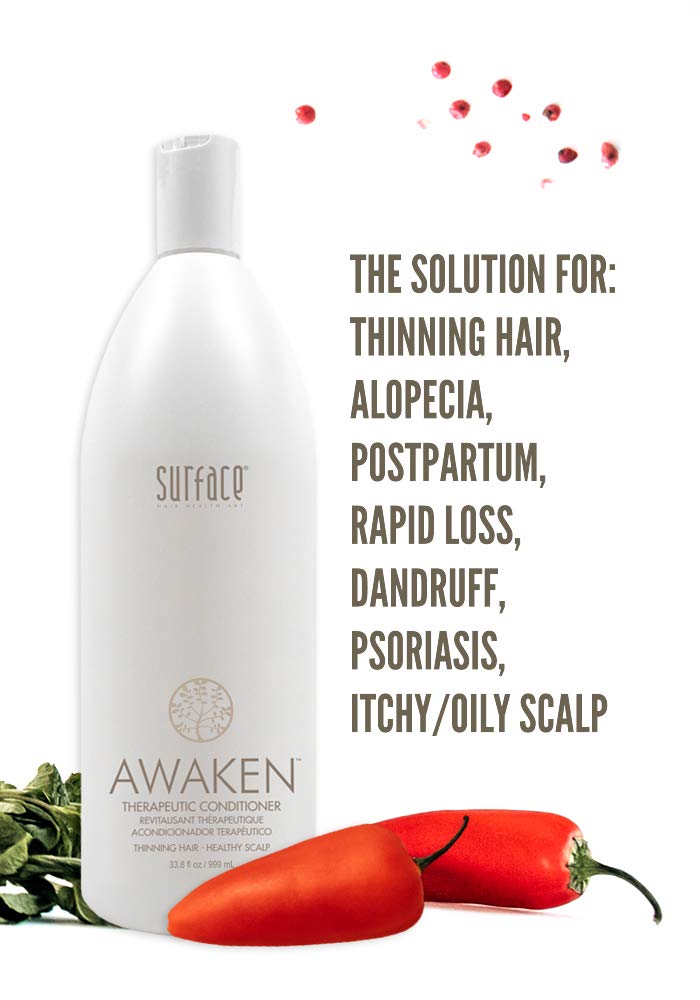Surface Hair Awaken Therapeutic Conditioner for Damaged Hair - Repairing & Nourishing Treatment for Dry, Frizzy Hair - Salon-Quality Deep Conditioning at Home (Perfect for Post-Color, Heat Styling & Chemical Treatments)
