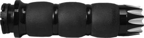 **Avon & Velvet Air Motorcycle Grips - RPM Compatible with Harley Davidson & Excalibur Black #AIR-96-AN-FL-EX - Premium Comfort for Long Rides & Cruising**