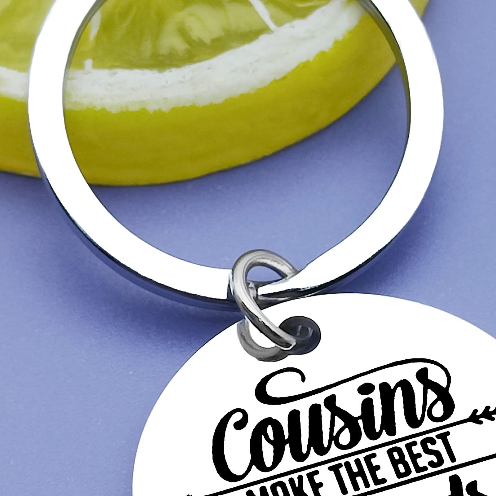 Personalized Cousin Keychain Gift for Women & Men - Best Birthday, Christmas, Thanksgiving & Graduation Present for Favorite Cousin - Family Keepsake for Boys & Girls - Perfect for Everyday Use & Special Occasions