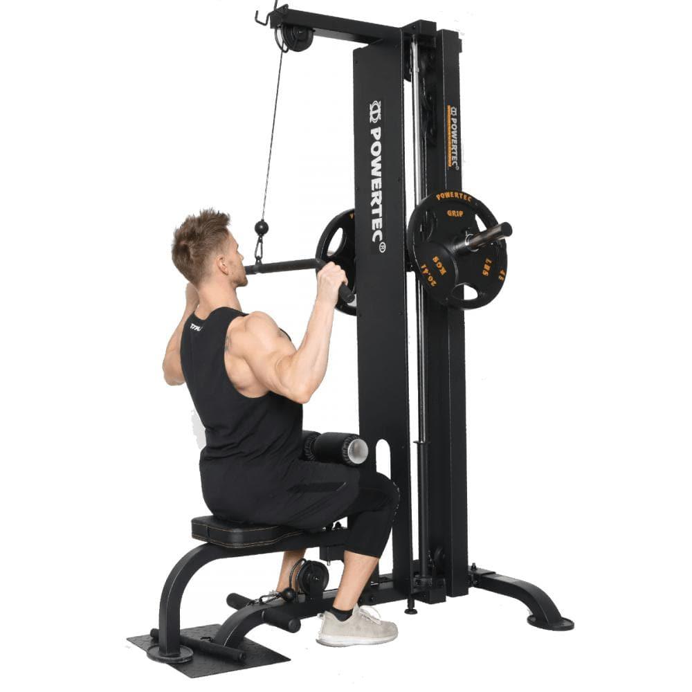 Powertec Lat Pulldown Machine - Heavy Duty Gym Equipment for Strength Training & Home Workouts | Perfect for Back Exercises & Muscle Building