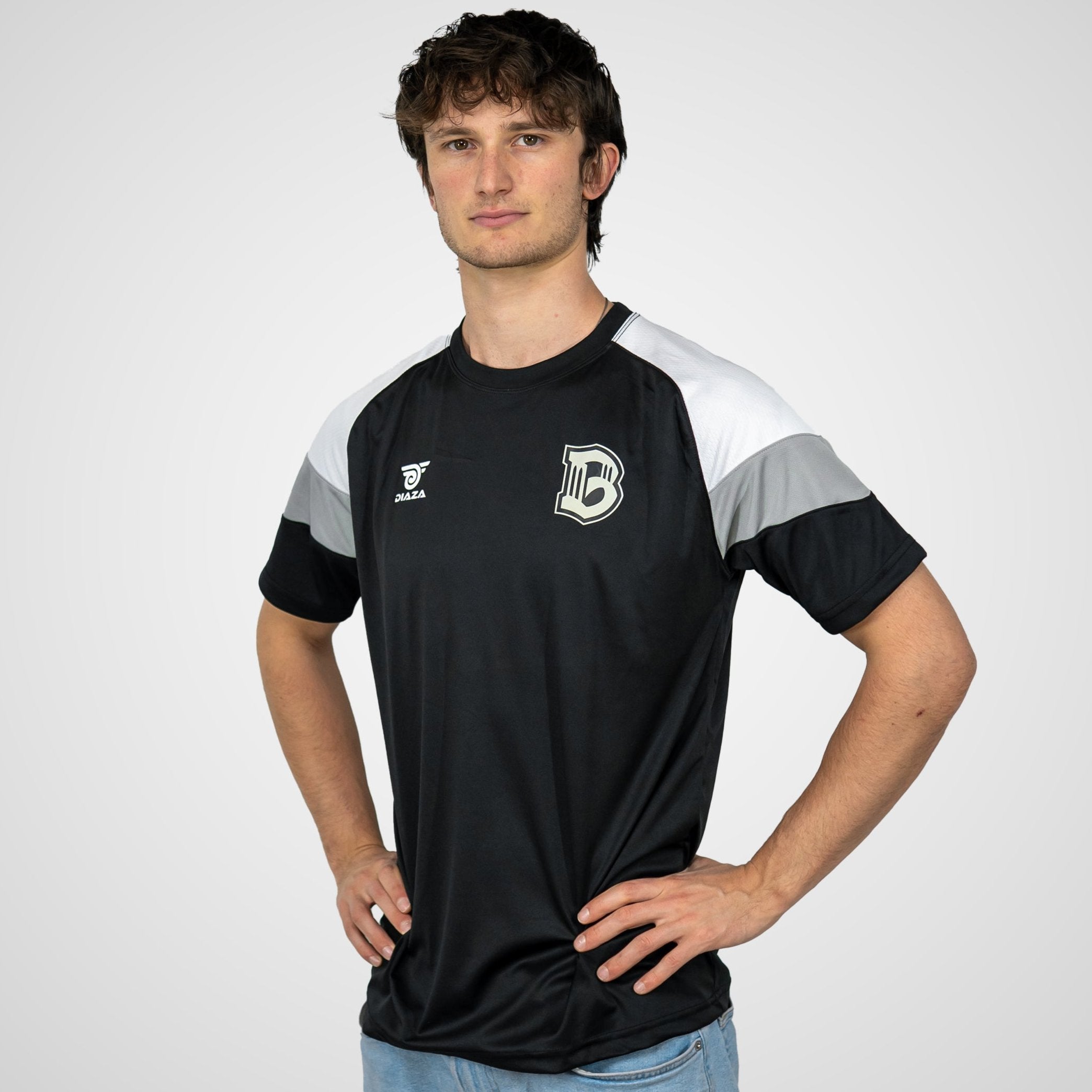 Brooklyn FC Tritone Black Soccer Jersey - Men's Athletic Performance Shirt for Training & Match Play