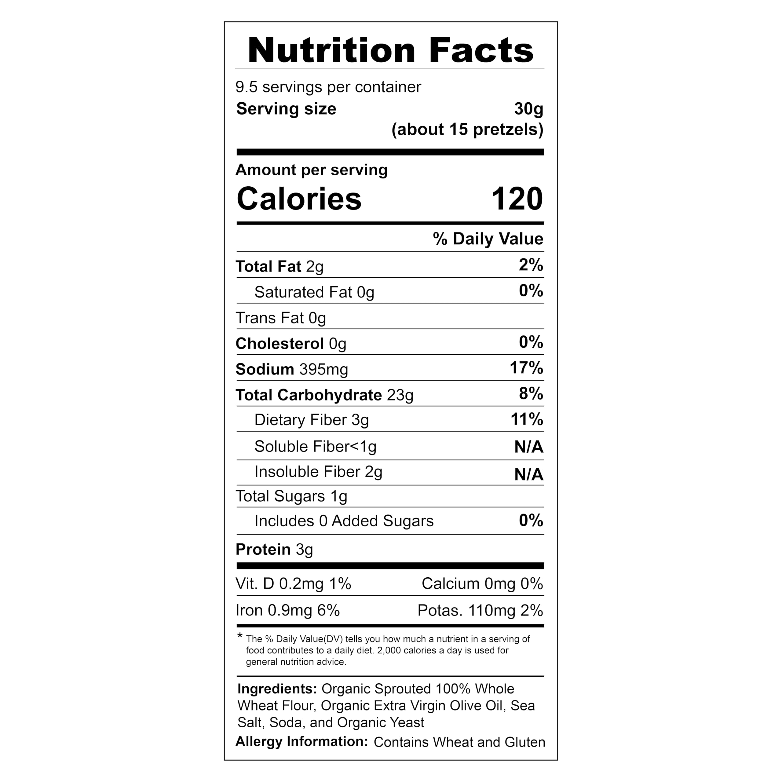 Organic Sprouted Pretzel Shells - Vegan, Non-GMO, OU Kosher Certified - 8 Oz. Bag (Pack of 3) | Crunchy Homestyle-Baked Snack for Office, School & Road Trips | Healthy Plant-Based Pretzel Alternative