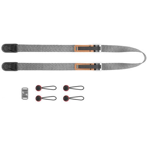 Peak Design Leash Camera Strap - Adjustable & Comfortable Neck Strap for DSLR & Mirrorless Cameras (Ash Gray) - Perfect for Travel, Hiking & Outdoor Photography