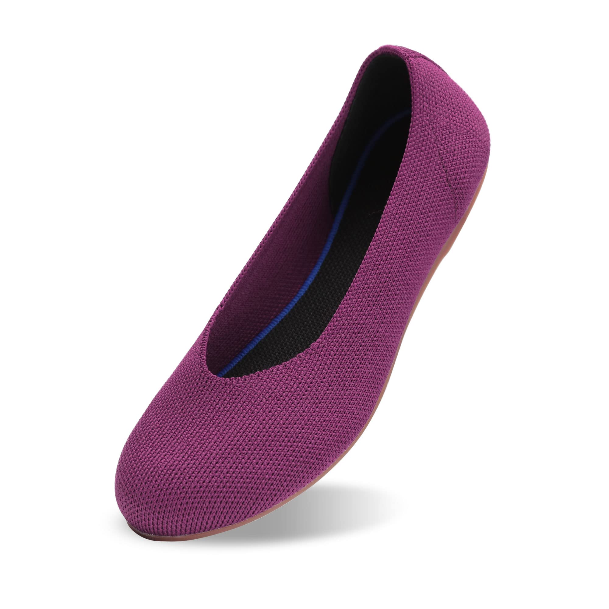 Women's Ballet Flats - Comfortable Knit Round Toe Mesh Shoes for Casual & Dressy Wear | Perfect for Office, Walking, and Everyday Outfits