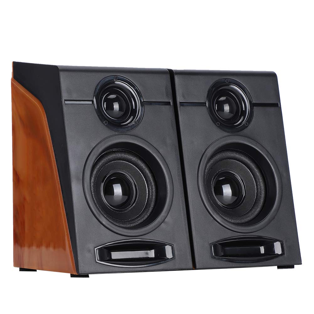 USB Powered Computer Speakers with Mini Bass, Desktop & Laptop Gaming Loudspeaker Box for Home, Office, School, and Online Meetings