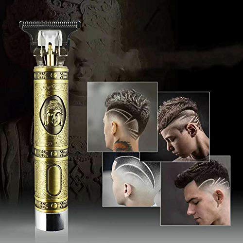 Professional Cordless Hair Trimmer for Men & Women - Rechargeable Electric Hair Clippers with 4 Guide Combs & T-Blade - Perfect for Home Haircuts, Beard Trimming, and DIY Grooming