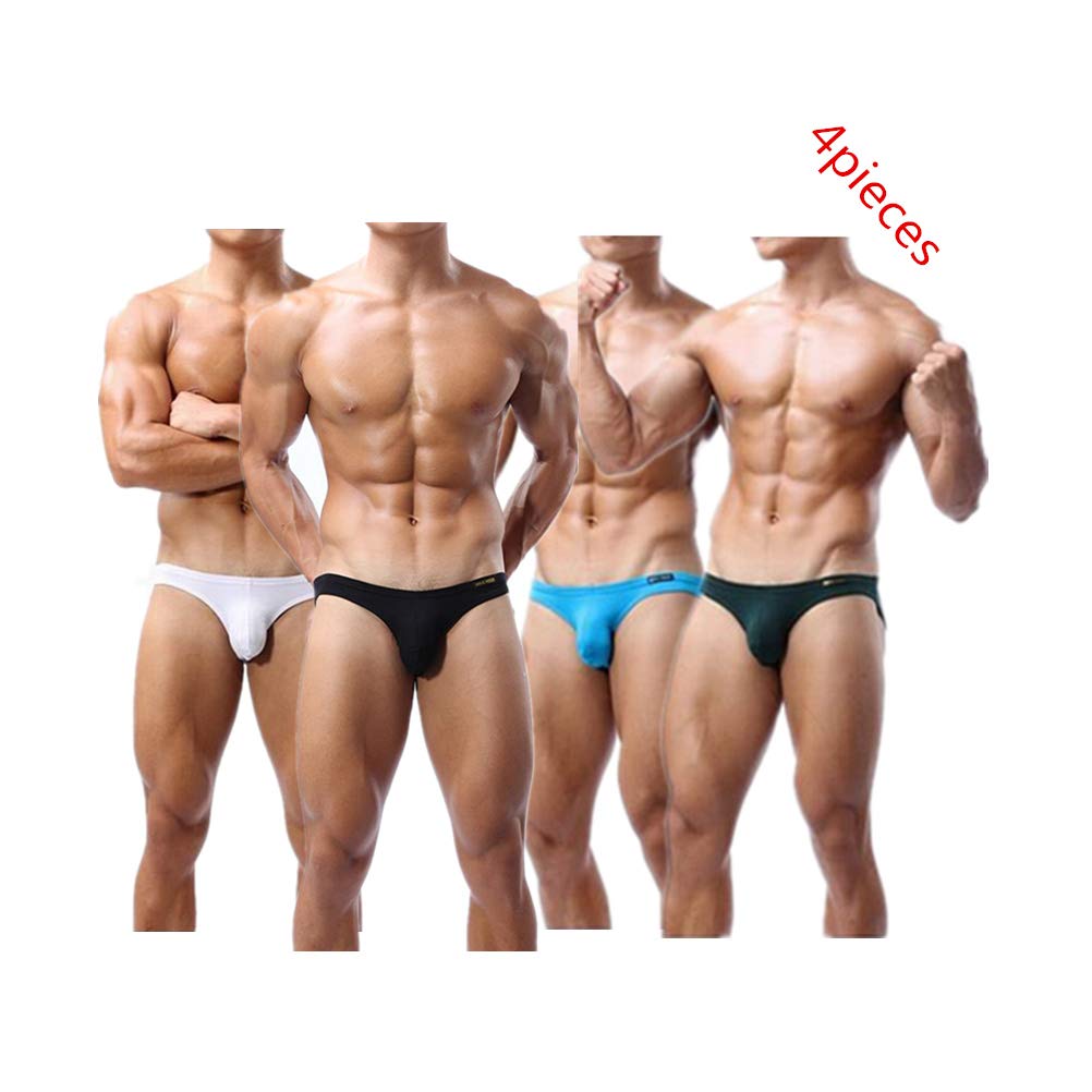 GAOGAO Men's Low Waist Briefs with Pocket - Comfortable No-Restriction Underwear for Active Lifestyle | Perfect for Gym, Travel & Everyday Wear