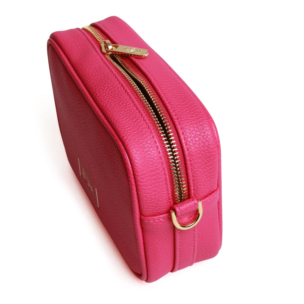 Alice Wheeler Mini Crossbody Bag for Women - Hot Pink | Stylish Small Shoulder Purse for Everyday Use, Travel & Date Night