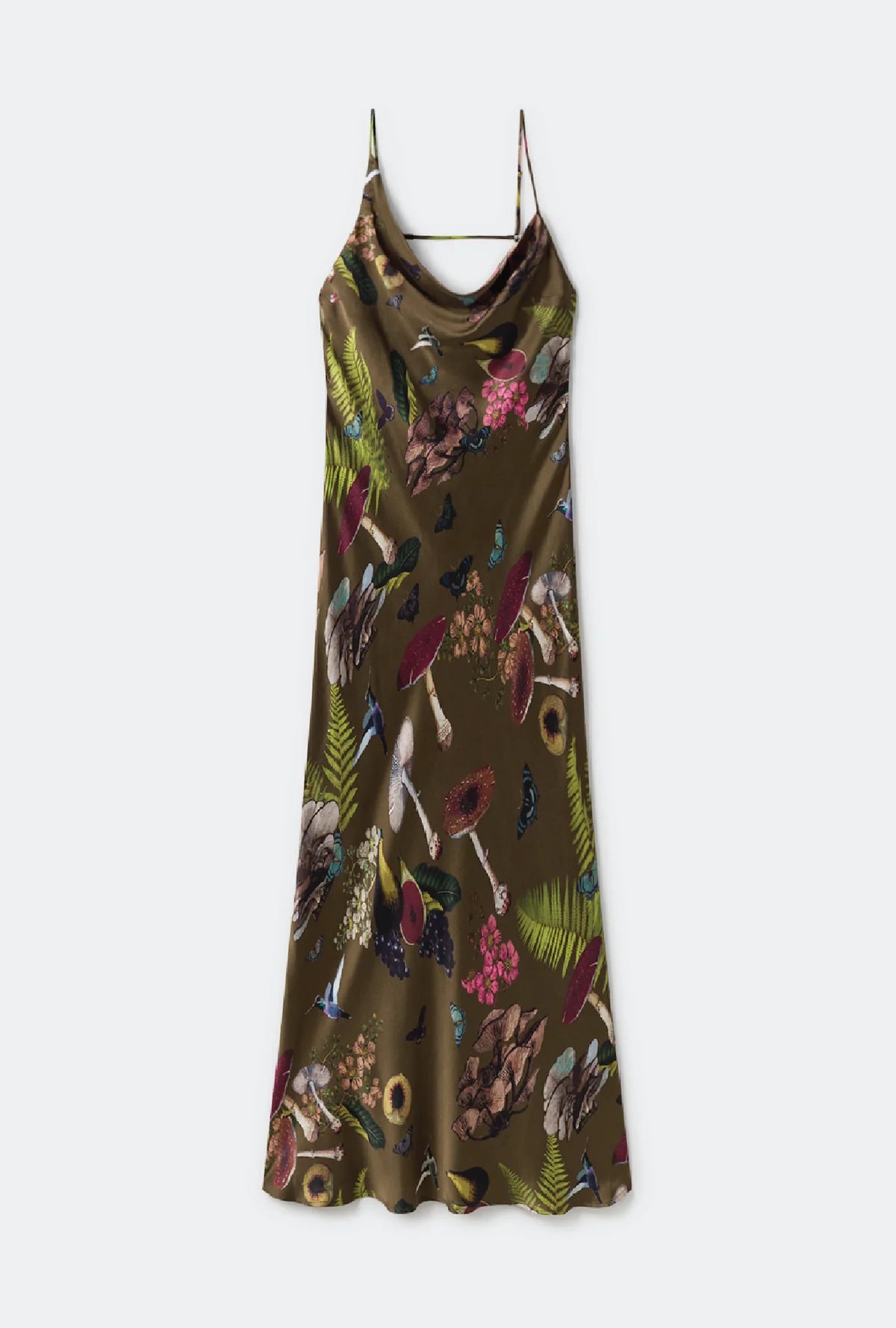 Carrie Dress Magic Mushroom Dark Earth - Stylish Boho Maxi Dress for Women, Perfect for Festivals, Parties & Casual Outings