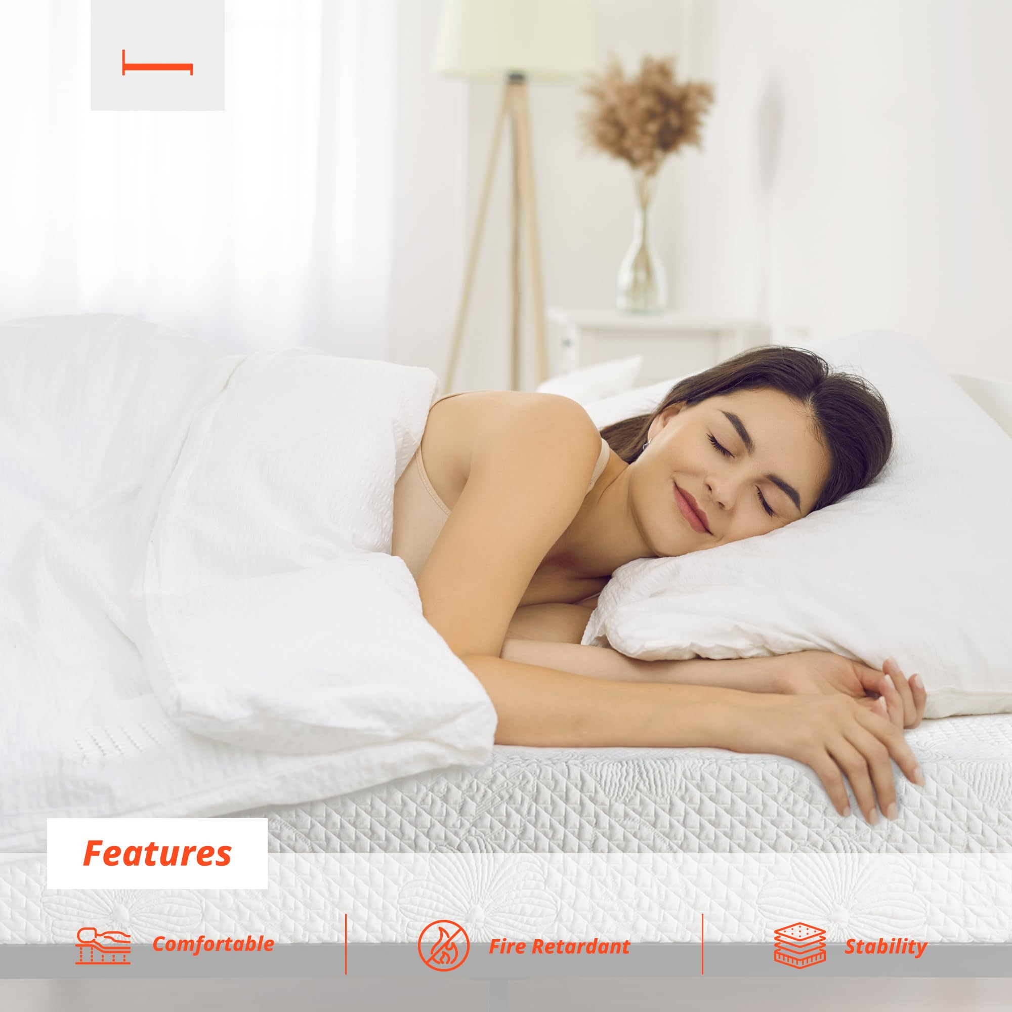 PrimaSleep 9 Inch Twin Size Gel Memory Foam Mattress - CertiPUR-US Certified, Medium Firm for Pressure Relief & Comfort - Perfect for Kids' Rooms, Guest Beds & Small Spaces - Bed in a Box