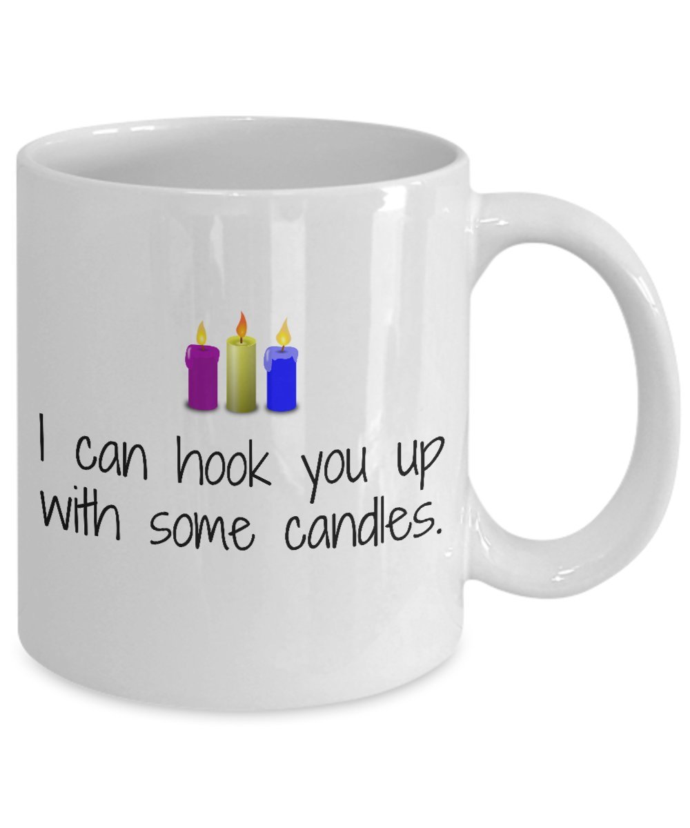 Funny Candlemaker Coffee Mug - Gift for Candle Makers - I Can Hook You Up With Some Candles - Perfect for Candle Making Enthusiasts & DIY Gift Ideas