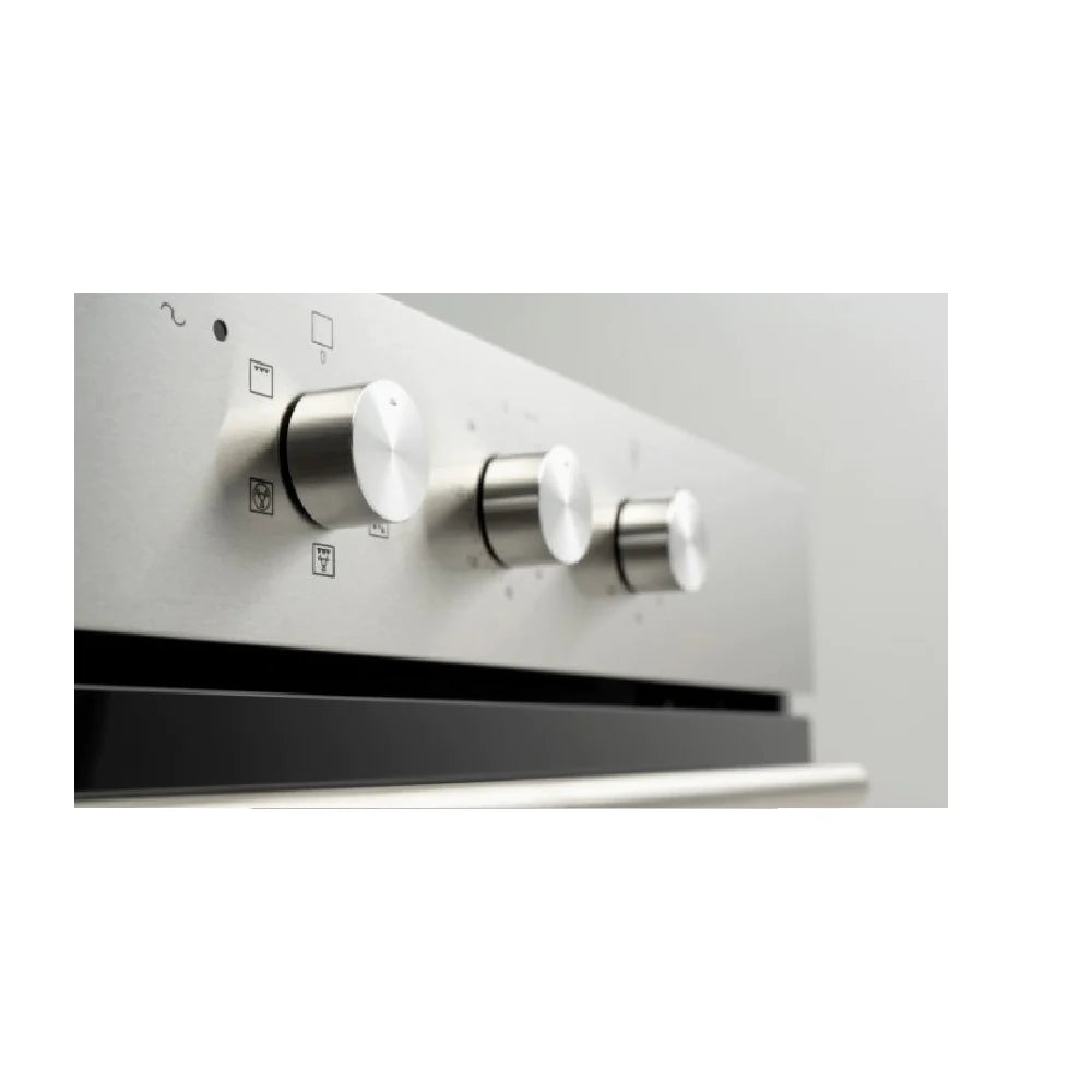 Euro Appliances EO6004ASXCOM 60cm Stainless Steel Fan Forced Oven with 10amp Plug - Energy Efficient Electric Oven for Baking, Roasting & Cooking - Perfect for Home Kitchens & Small Restaurants
