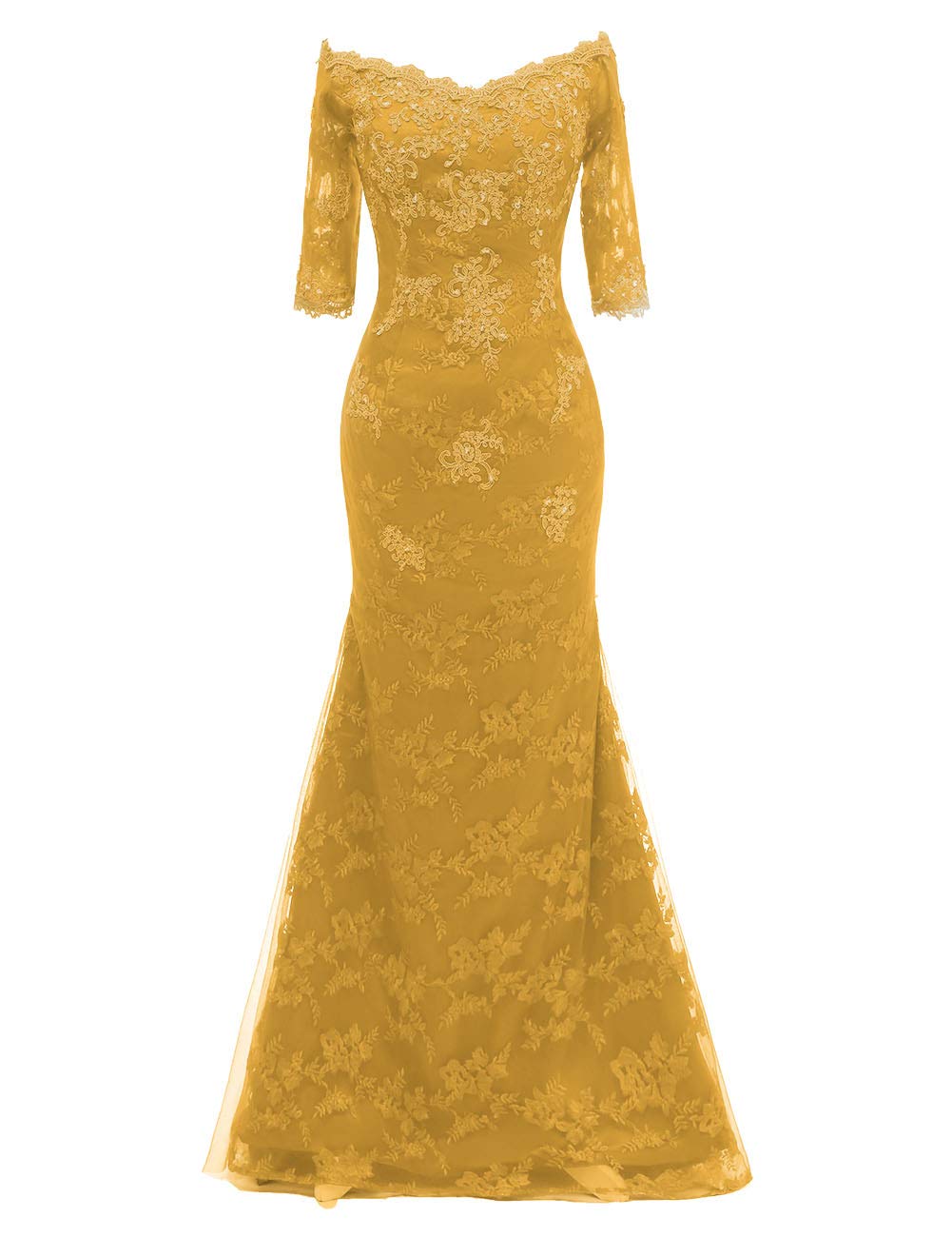 Elegant Long Sleeve Lace Mermaid Prom Dress for Women - Formal Evening Gown for Weddings, Galas & Special Occasions