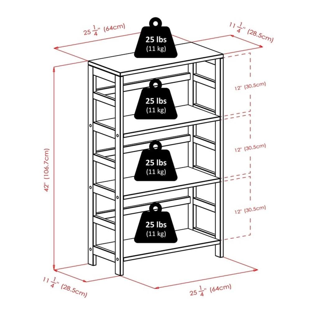 Winsome Wood Capri 3-Tier Storage Shelf with 6 Beige Fabric Baskets - Foldable Organizer for Bedroom, Bathroom & Closet - Space Saving Home Decor Solution