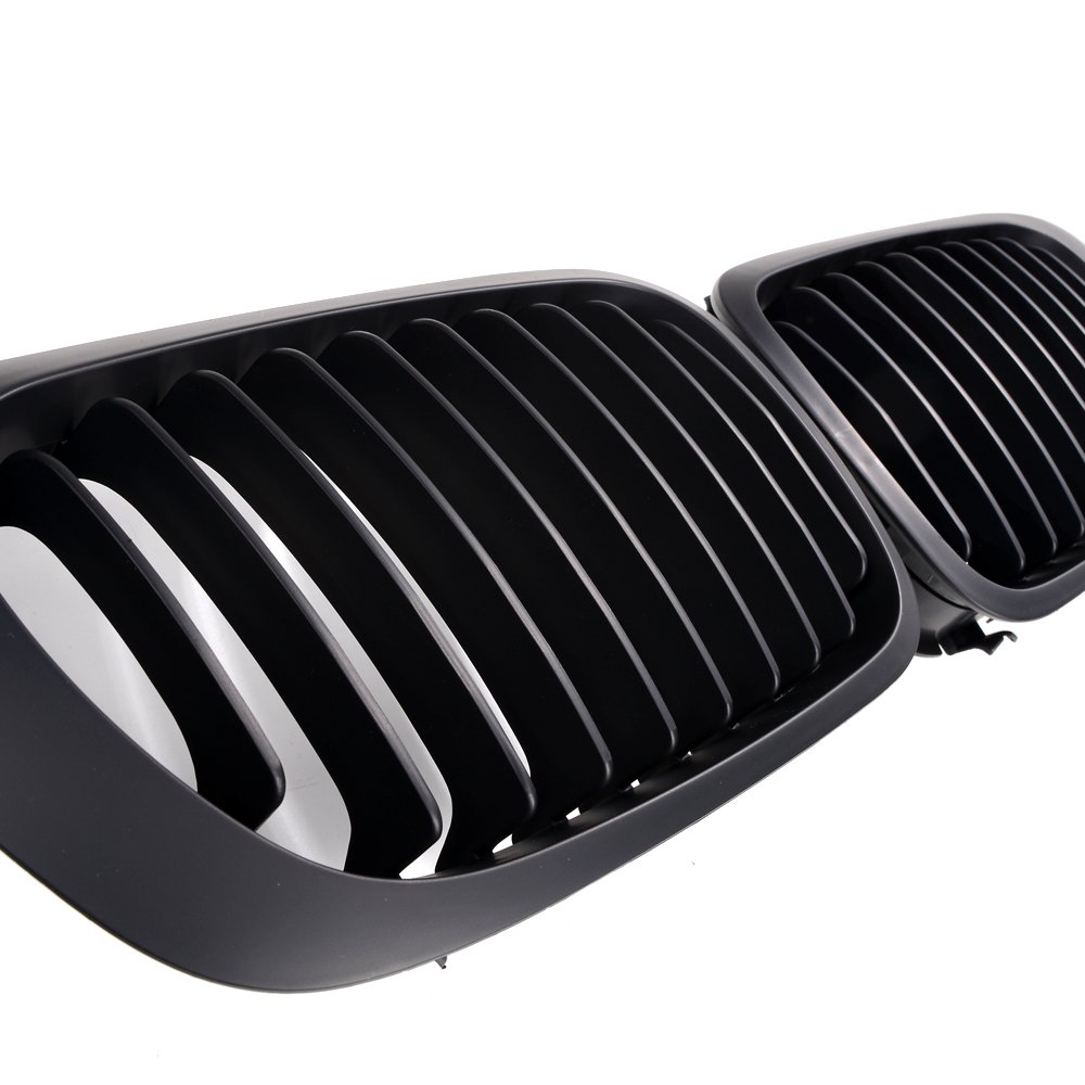 Luxury Front Hood Kidney Grill Grille for 1999-2002 BMW E46 Coupe & Cabriolet (Pre-Facelift) - Matte Black | Snap-On Design | Perfect for Car Upgrades & Customization