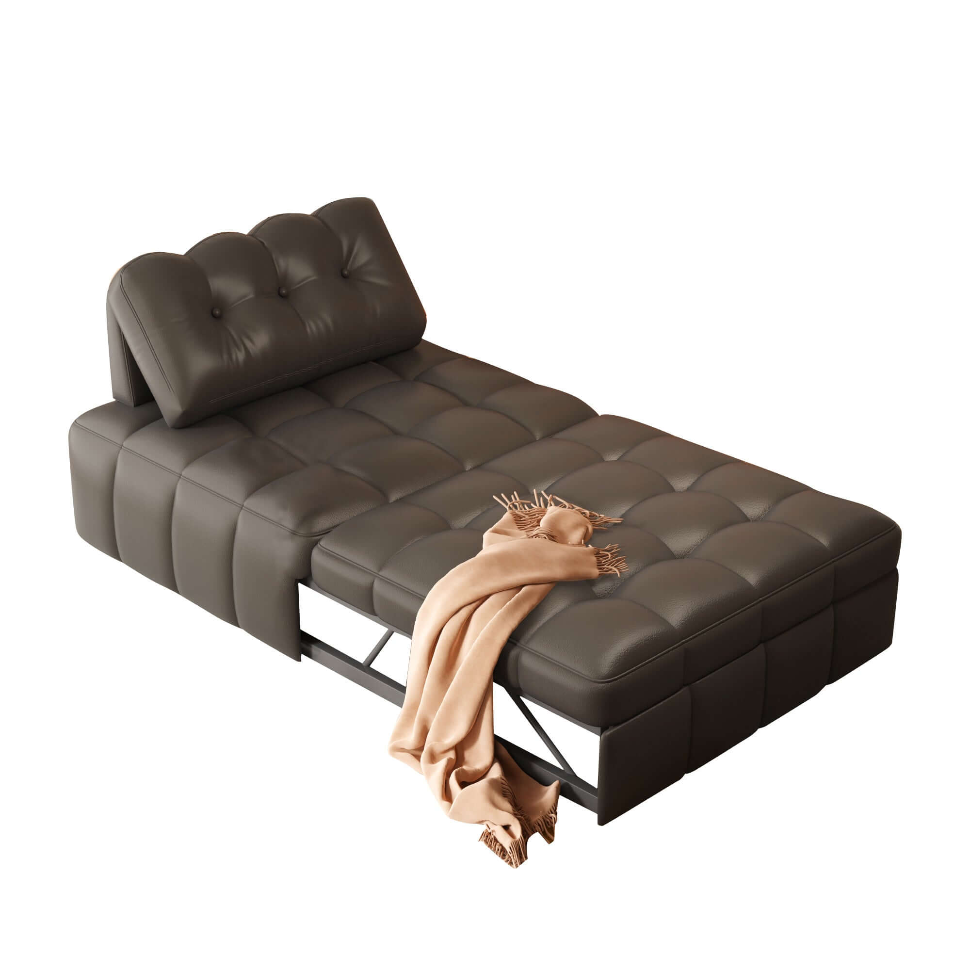 Modern Convertible Sofa Bed - Space Saving Sleeper Couch for Small Apartments & Guest Rooms | Perfect for Studio Living, Overnight Guests & Multi-Functional Spaces
