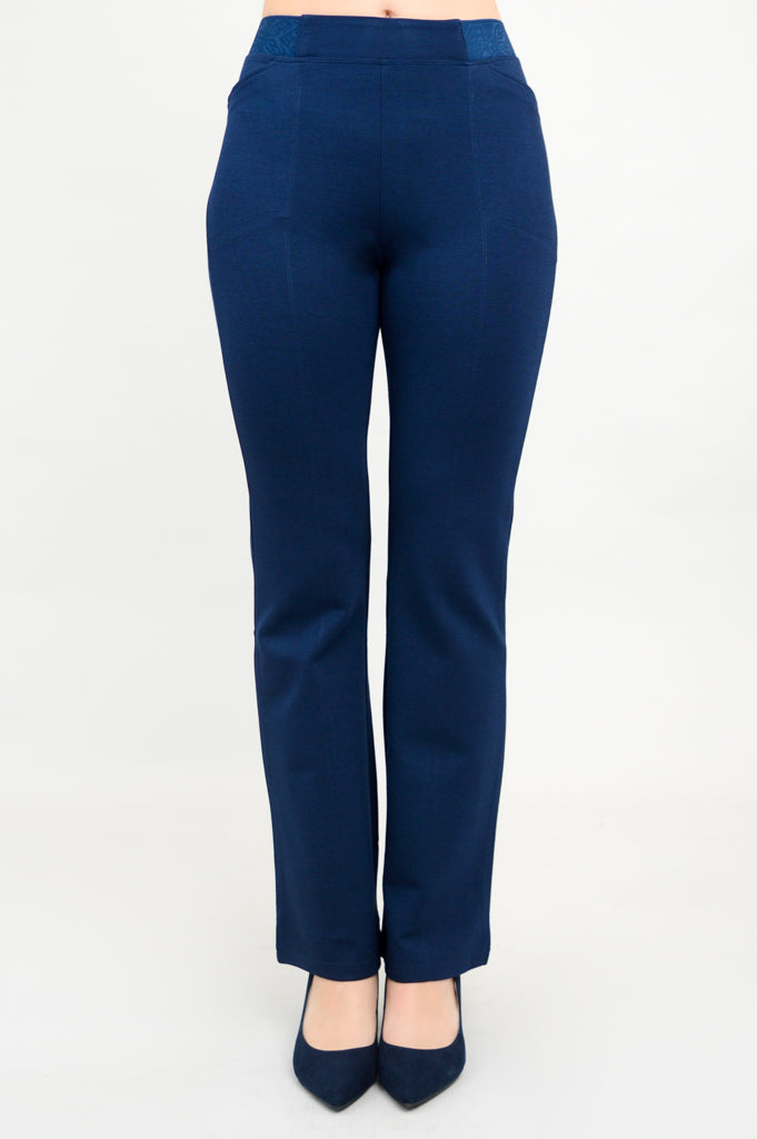 Women's Daya Petite Pants - Soft Modal Fabric in Indigo Blue - Perfect for Work, Travel & Casual Wear