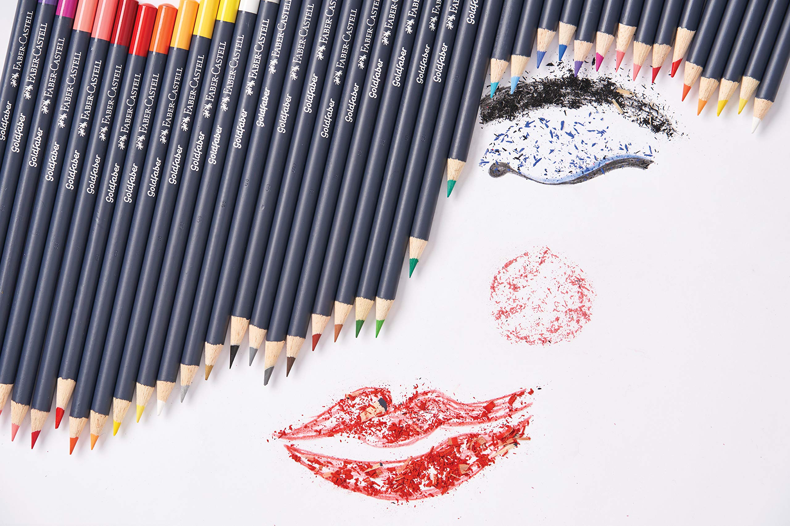 Faber-Castell Goldfaber Color Pencil - Helioblue Reddish for Art & Sketching | Home & School Use