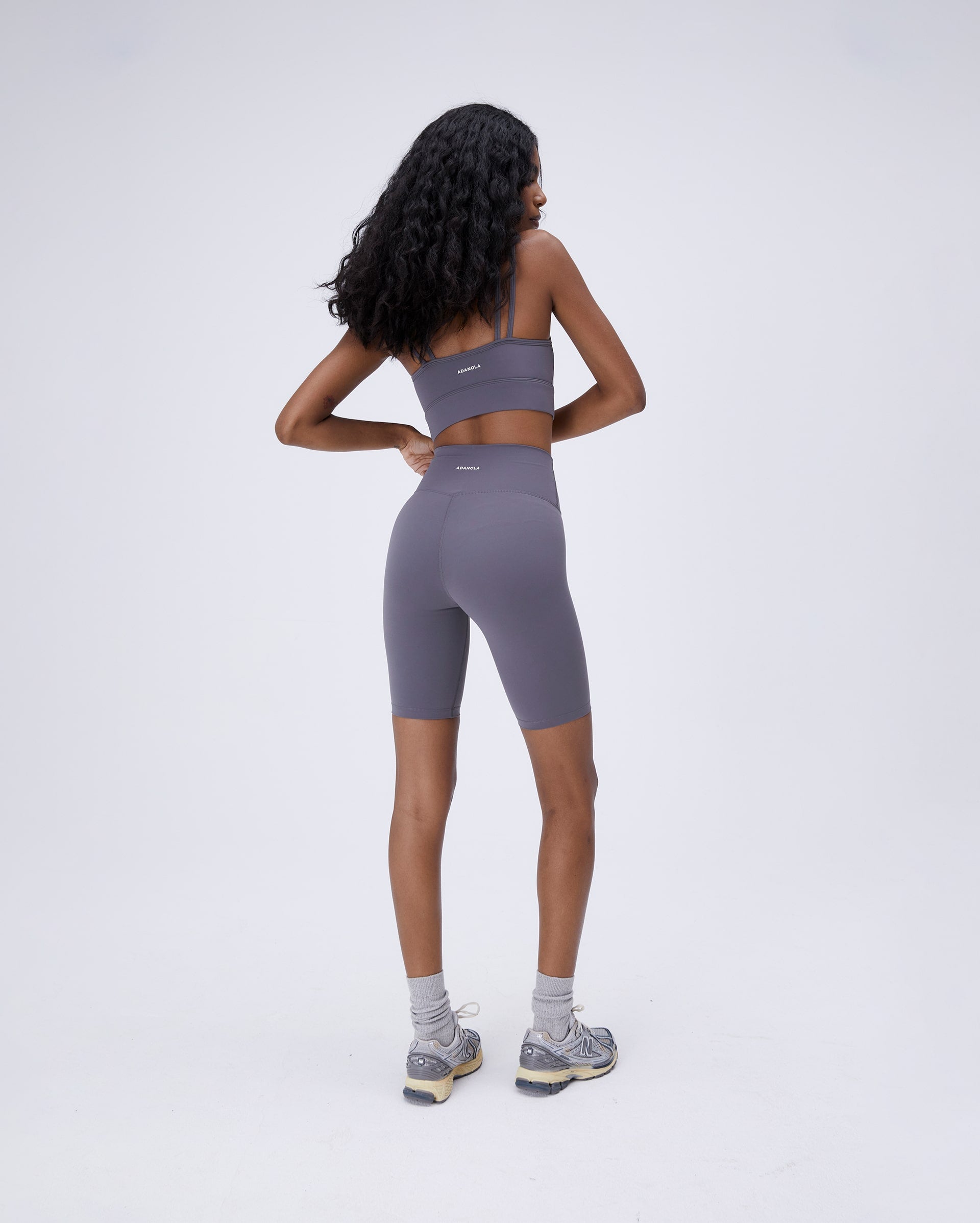 Premium High-Waisted Bike Shorts for Women - Dark Grey - Moisture-Wicking & Breathable Workout Shorts for Cycling, Running, Yoga & Gym