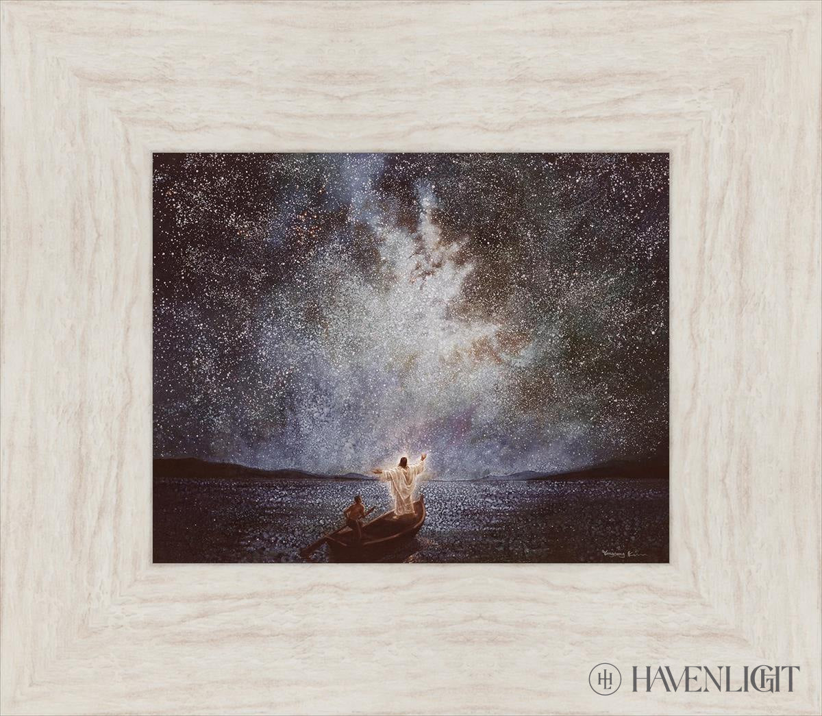 Calm And Stars By Yongsung Kim - Beautiful Celestial Wall Art for Home & Office Decor - Perfect for Bedroom, Living Room, Meditation Space