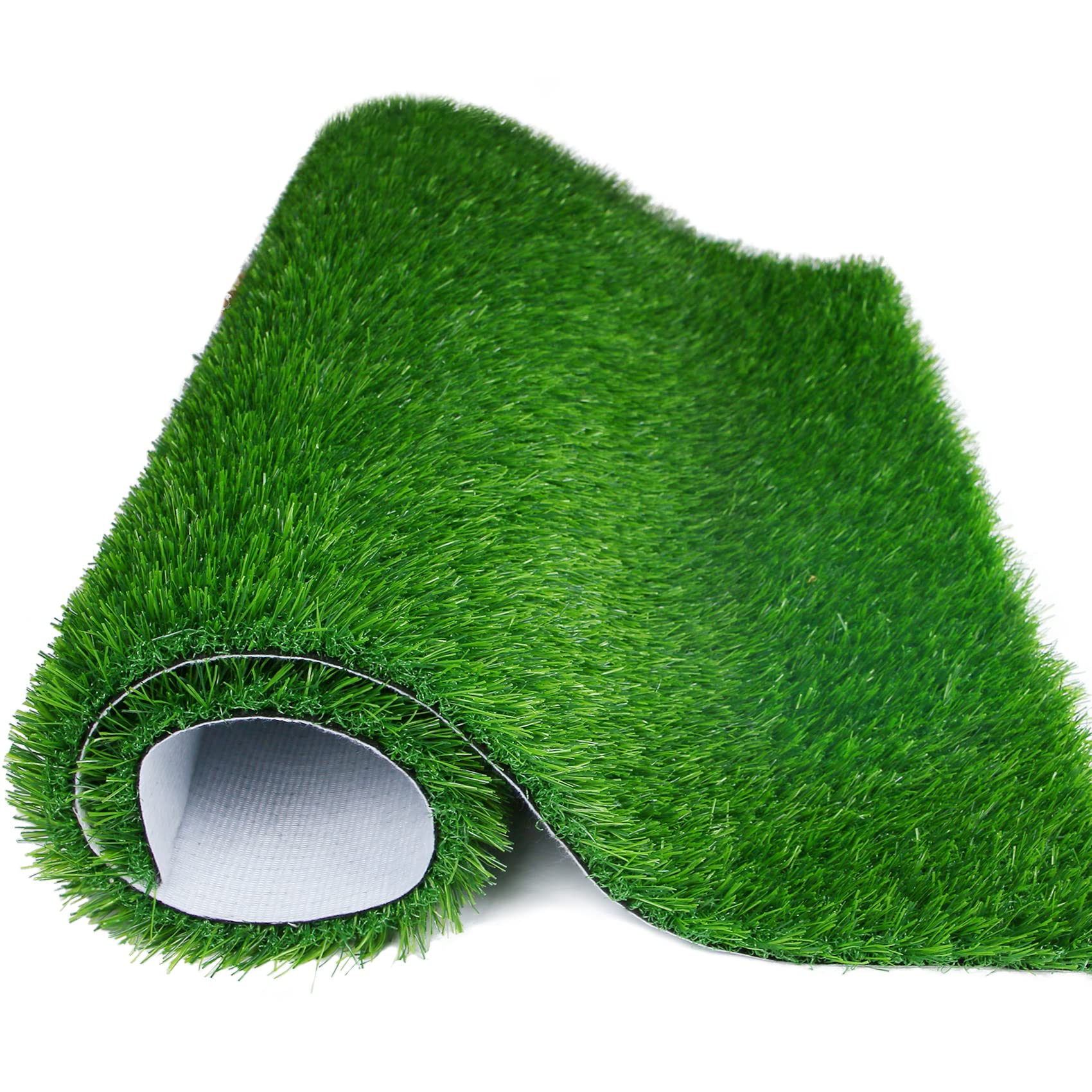 GLOBREEN 3x3 FT Ultra Soft Artificial Grass Rug - Indoor/Outdoor Pet-Friendly Turf Mat for Dogs, Patio & Balcony with High Drainage - Perfect for Pet Play Areas, Home Decor & Outdoor Landscaping