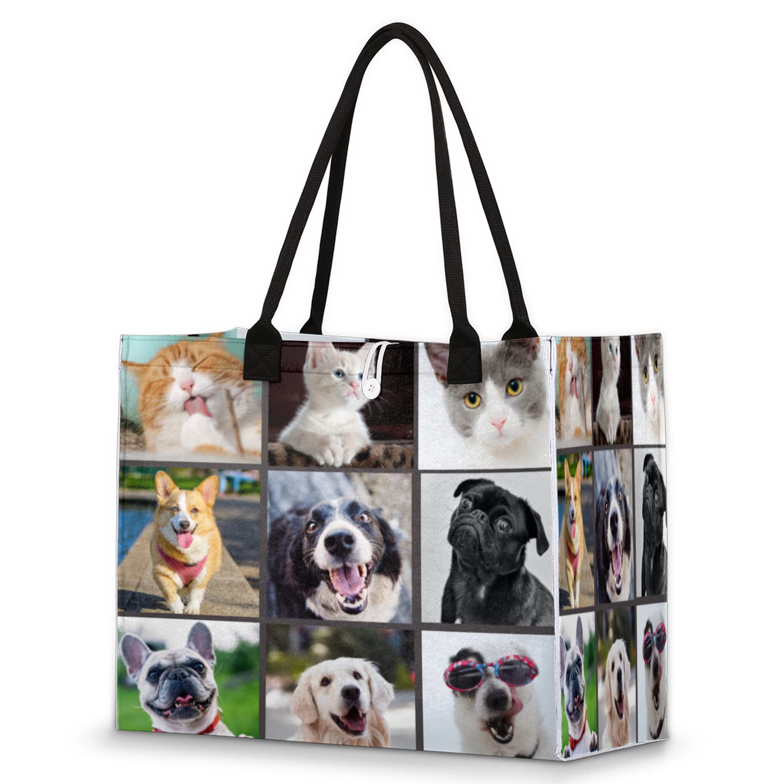 Custom Personalized Tote Bags for Women & Girls - Durable Canvas Beach Bag with Name/Design - Perfect for Shopping, Travel, Beach Day & Everyday Use