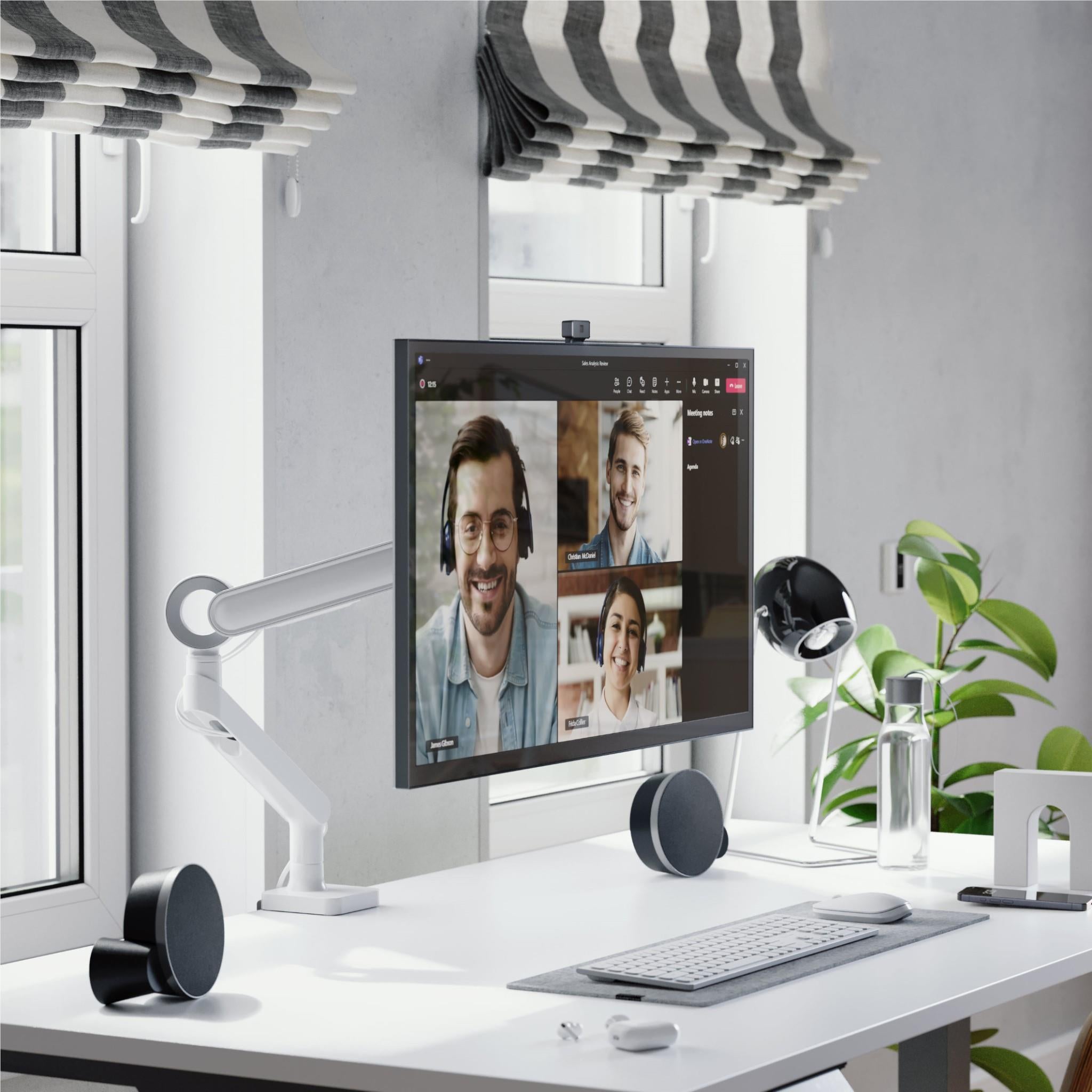 Alogic Glide Adjustable Single Monitor Arm - Ergonomic Desk Mount for Home & Office Workstations - Perfect for Gaming, Coding, and Productivity