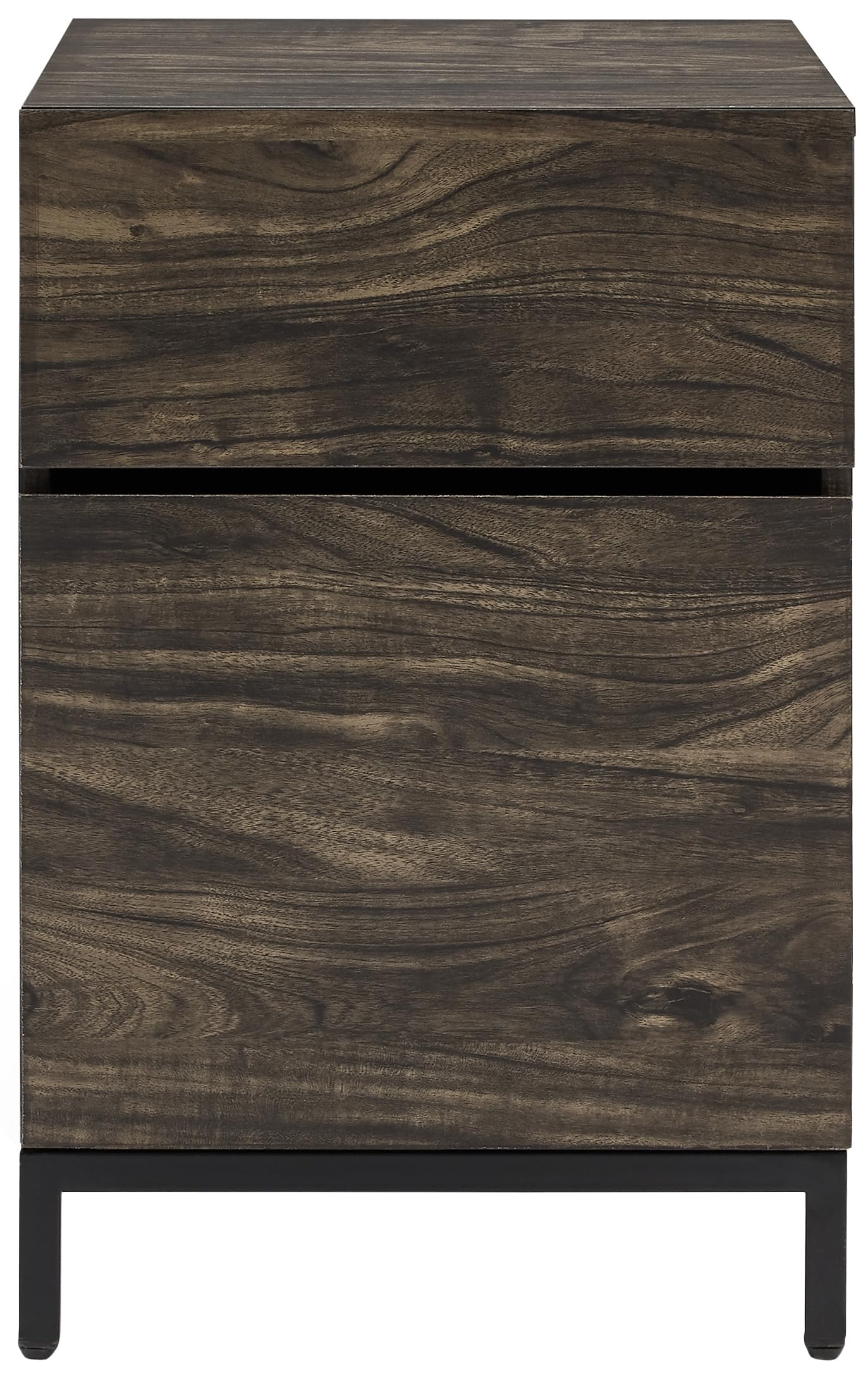 Crosley Furniture Jacobsen File Cabinet - Home Office Storage Organizer, Brown Wooden Filing Cabinet for Documents & Folders - Perfect for Office, Study, and Workspace Organization