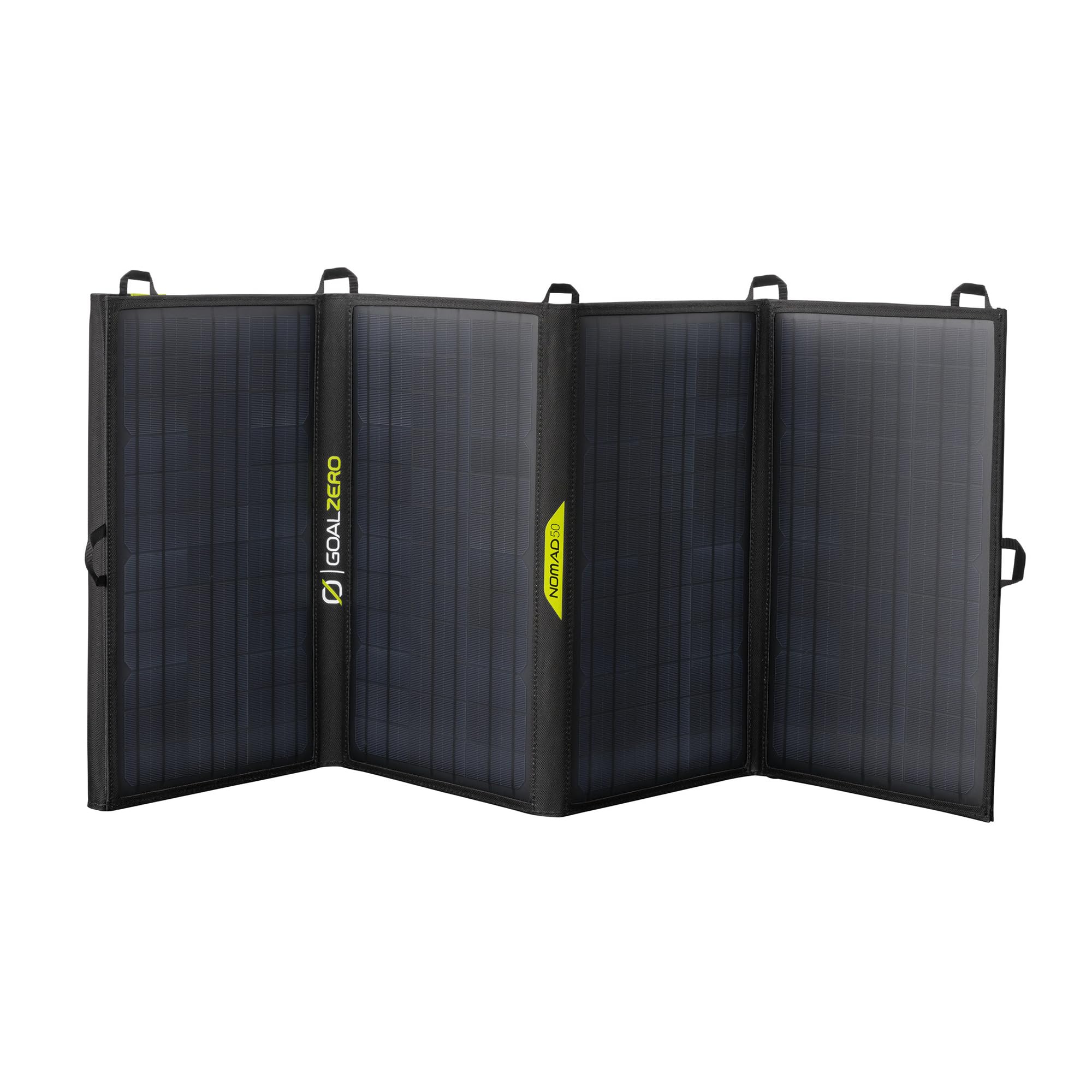 Goal Zero Nomad 50 - 50W Foldable Monocrystalline Solar Panel with 8mm Port & USB Output | Portable Solar Charger for Yeti Power Generators & Power Banks | Lightweight 18-22V | Perfect for Camping, RV Trips & Emergency Power Backup