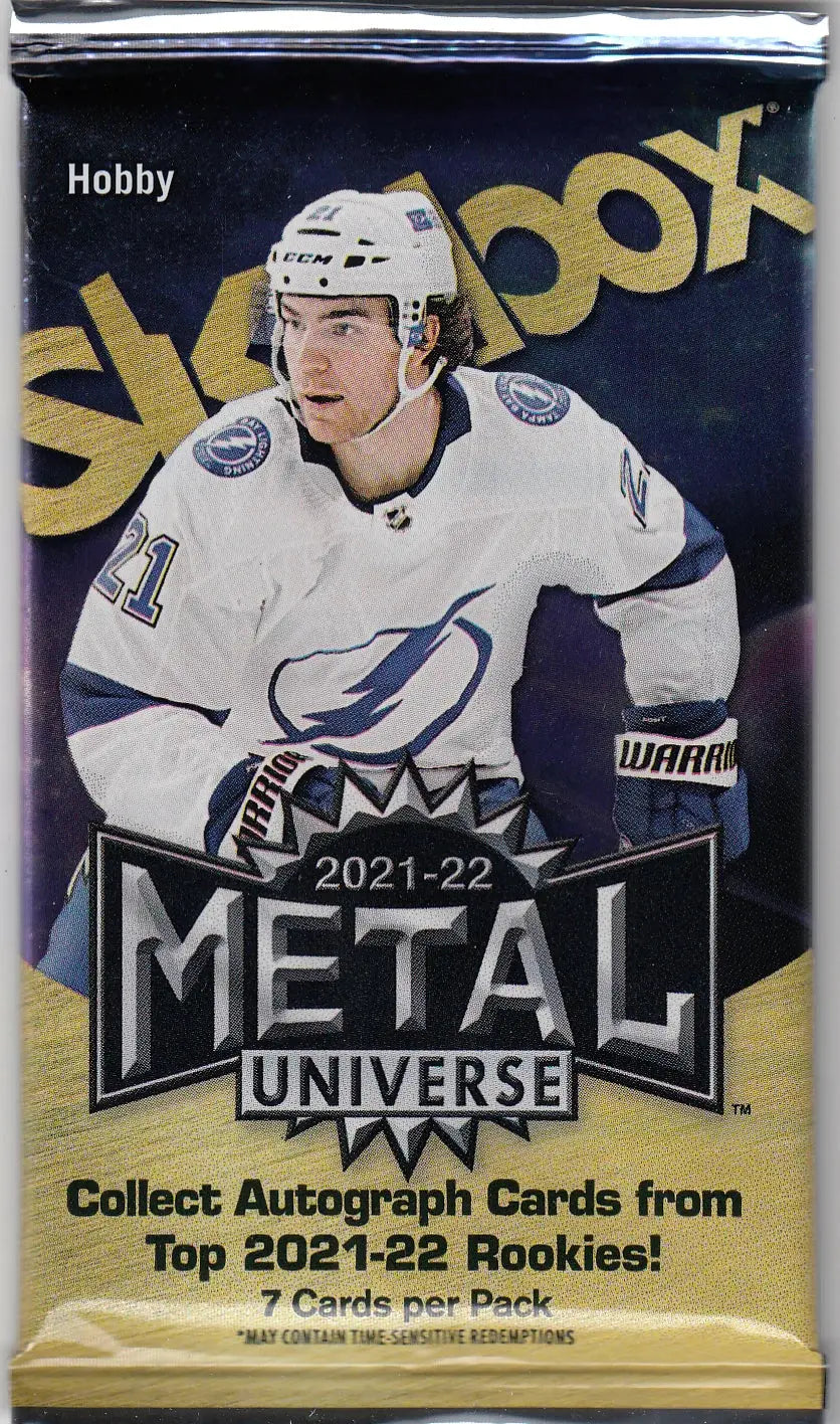2021-22 Upper Deck Skybox Metal Universe Hockey Hobby Pack - Single Pack - Collectible Trading Cards for NHL Fans - Perfect for Trading, Collecting & Displaying