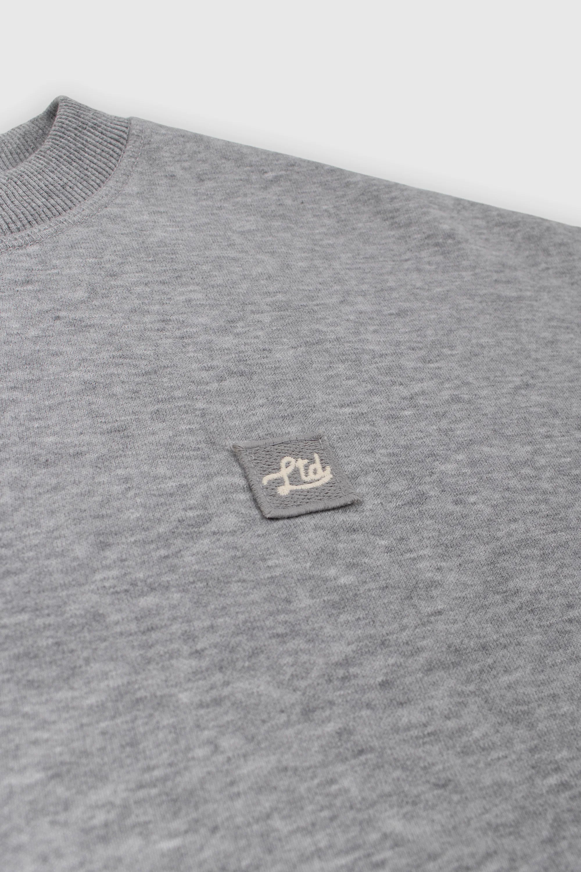Men's Grey Fleece Crewneck Sweatshirt - Athletic Fit, Soft & Warm - Perfect for Gym, Running & Casual Wear