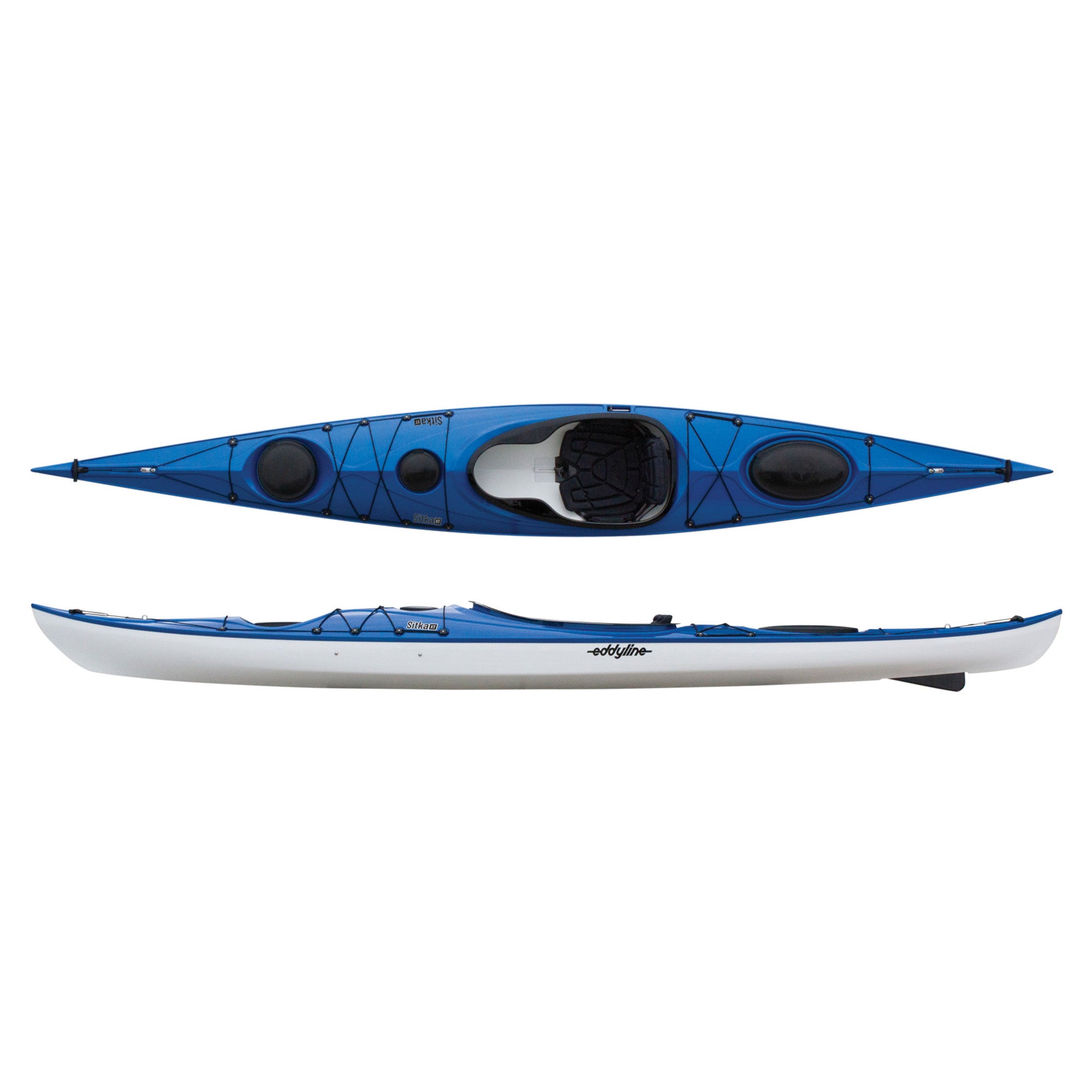 Eddyline Sitka XT Kayak - Lightweight & Durable Touring Kayak for Lakes & Rivers | Perfect for Fishing, Camping & Outdoor Adventures