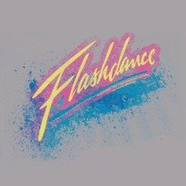 Paramount Spray Logo Flashdance Vintage Adult T-Shirt - 80s Retro Graphic Tee for Casual Wear & Movie Nights