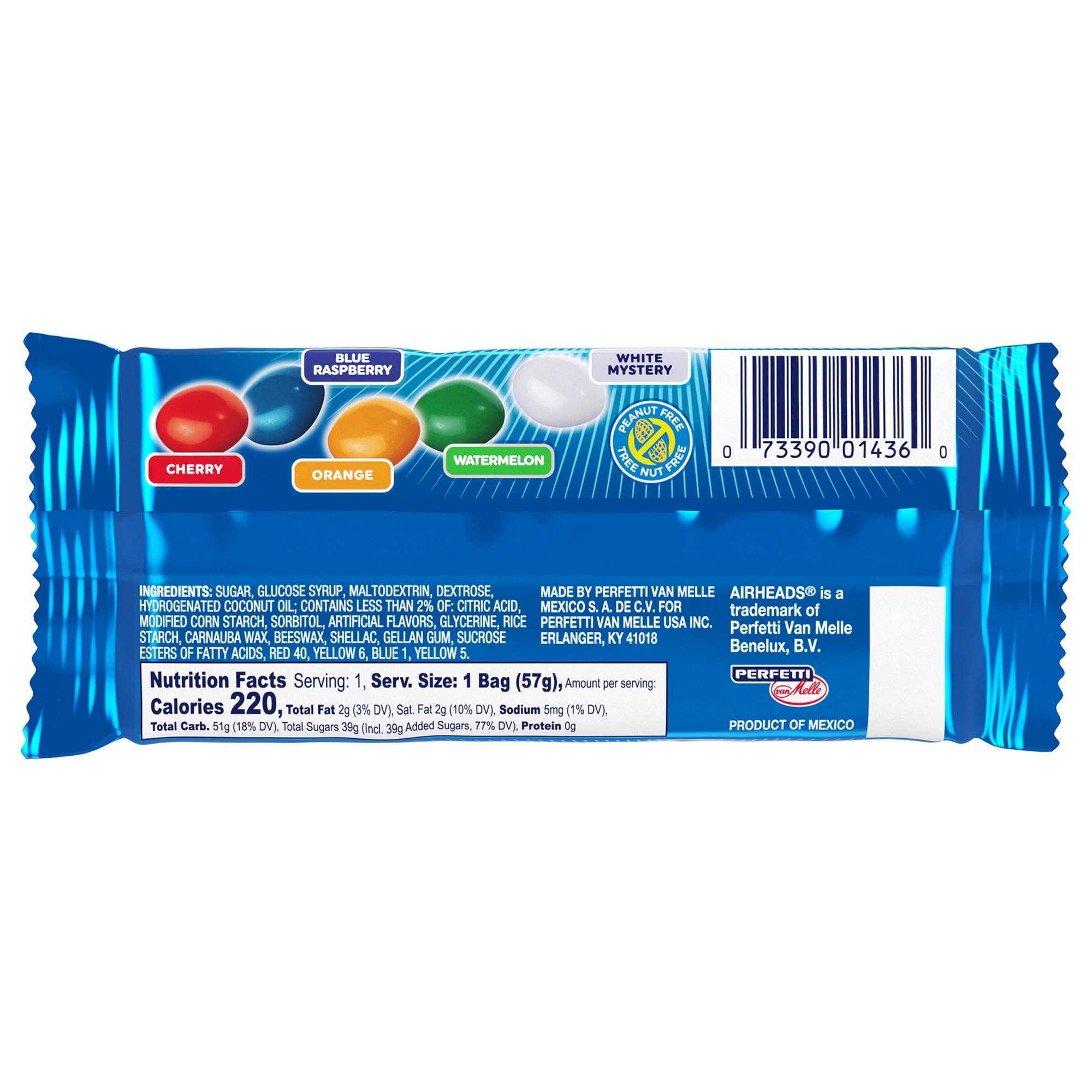 Airheads Fruit Bites - 24 Count Pack of Chewy Candy | Perfect for Halloween, Birthday Parties & School Snacks