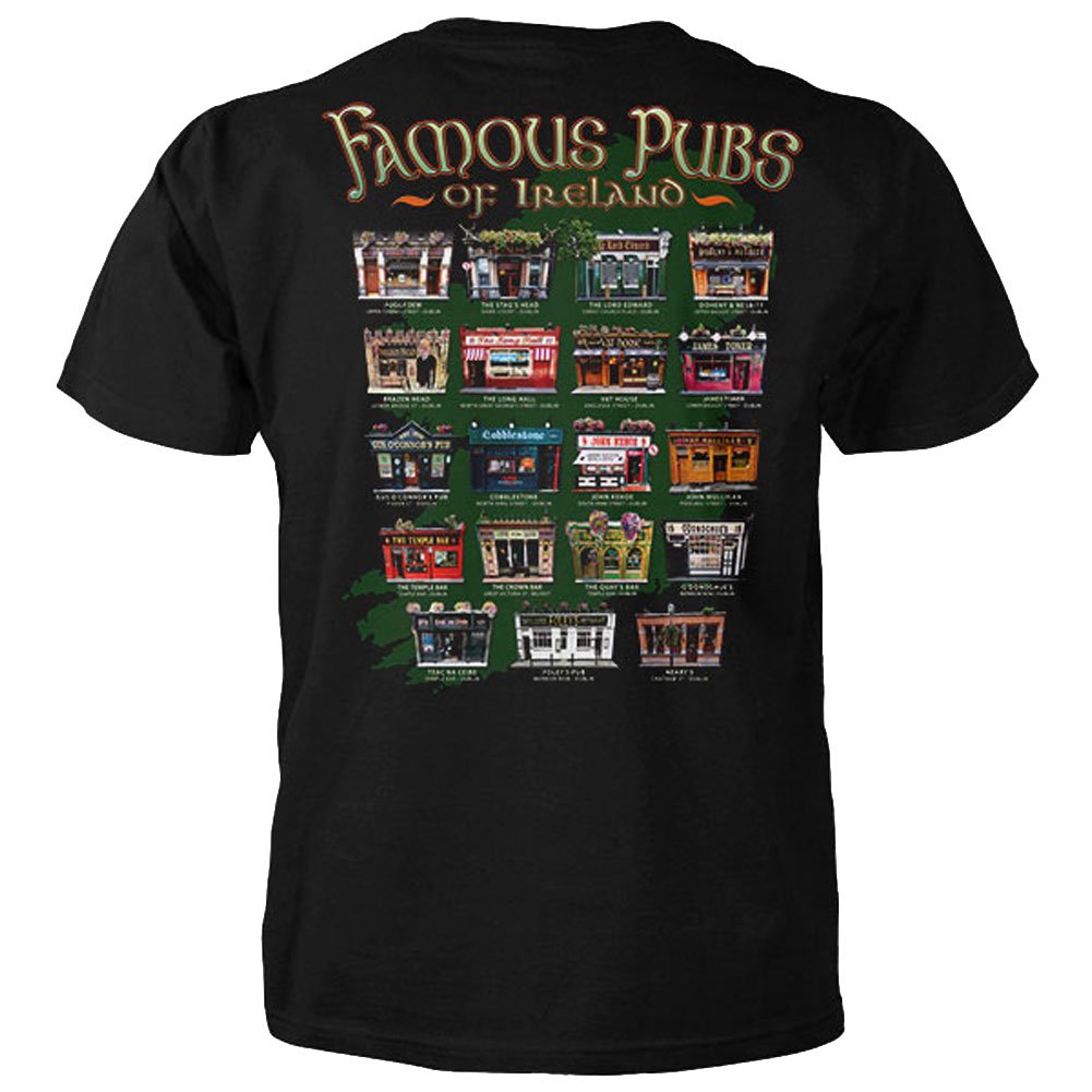 Famous Pubs of Ireland T-Shirt - Premium Irish Pub Collection Tee - Perfect for St. Patrick's Day & Irish Heritage Events