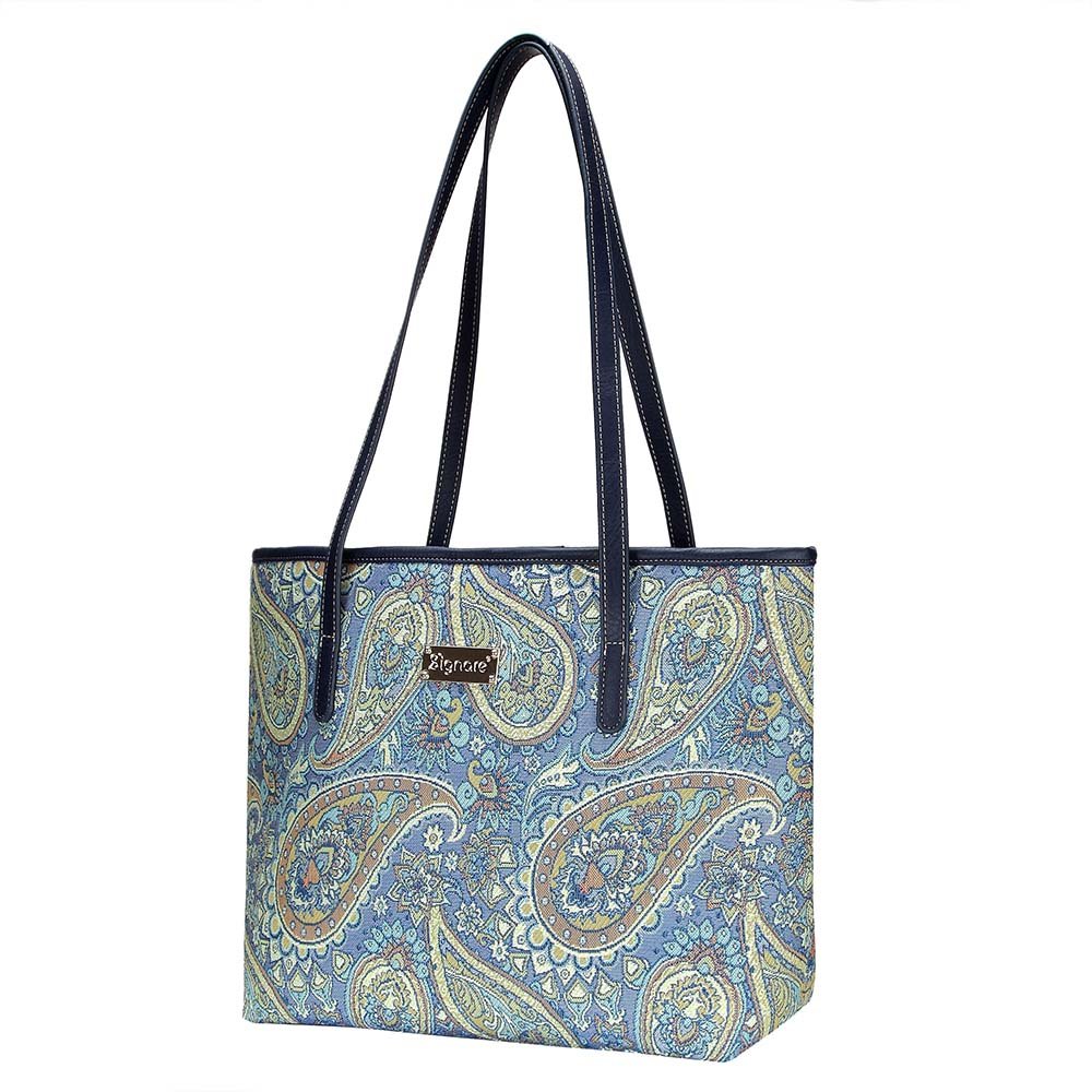 Signare Women's Tapestry Shoulder Tote Bag - Stylish & Durable Handbag for Work, Travel & Daily Use | Perfect Office Commute, Beach Day & Shopping Companion
