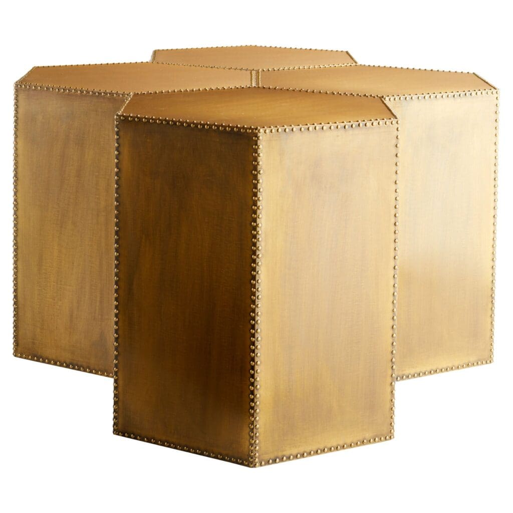 Cyan Design 11509 Korio Brass Accent Table - Elegant Side Table for Living Room, Bedroom, or Office Decor