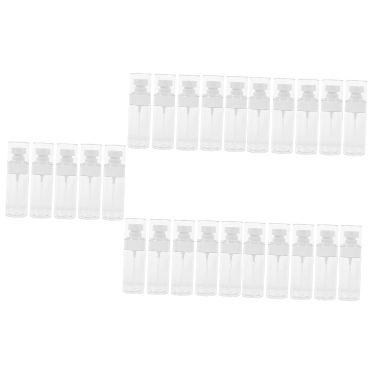 25 Pack Minkissy Travel Spray Bottles - Empty Refillable Mist Sprayer for Hair, Perfume & Makeup | Portable Leak-Proof Cosmetic Containers for Travel, Gym & Home Use