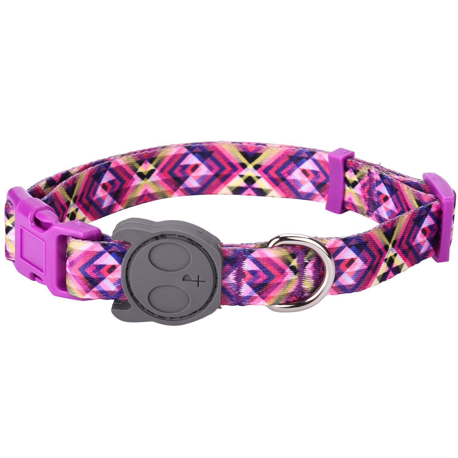 Premium Adjustable Medium Dog Collar - Durable Soft & Heavy Duty Pet Collar with Fashionable Abstract Design for Puppies, Small & Medium Dogs - Perfect for Outdoor Walks, Training & Daily Wear