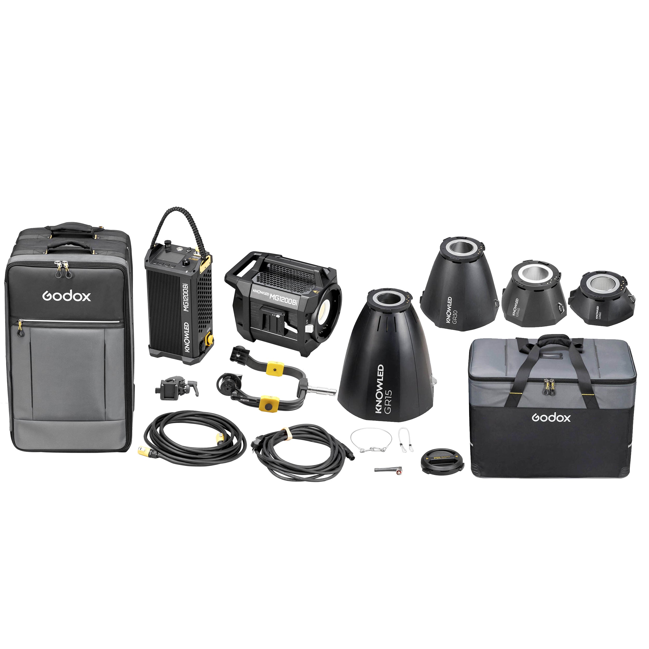 KNOWLED MG1200Bi Four Reflector Kit (MG1200Bi K2) - Professional Studio Lighting Accessory for Photography & Videography - Perfect for Portrait, Product, and Indoor Shooting
