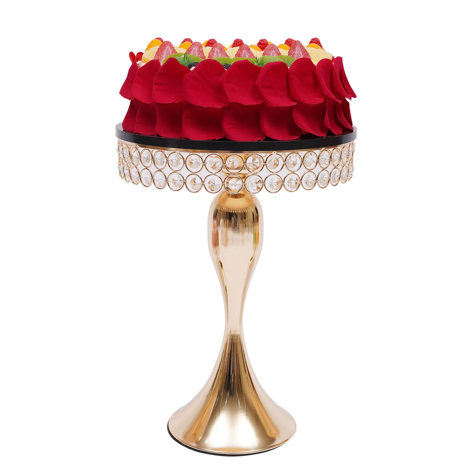 10-Piece Gold Crystal Iron Cake Stand Set - Elegant Display for Cakes, Desserts, Cupcakes & Pastries - Perfect for Weddings, Birthday Parties, Tea Time & Home Decor