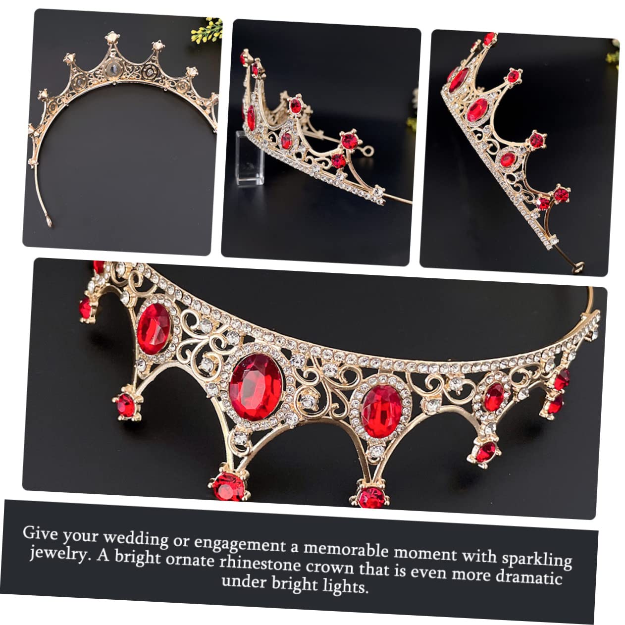 Elegant Minkissy Rhinestone Wedding Headband – Bridal Tiara for Guests, Shiny Hair Accessory for Costume Parties & Holiday Events | Perfect for Weddings, Proms, and Special Occasions