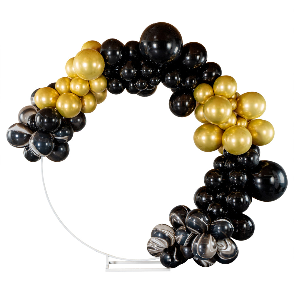 Balloonify Black and Gold Balloon Arch Garland Kit - 134 Pieces Party Decorations for Weddings, Birthdays & Baby Showers - 1 Count Box