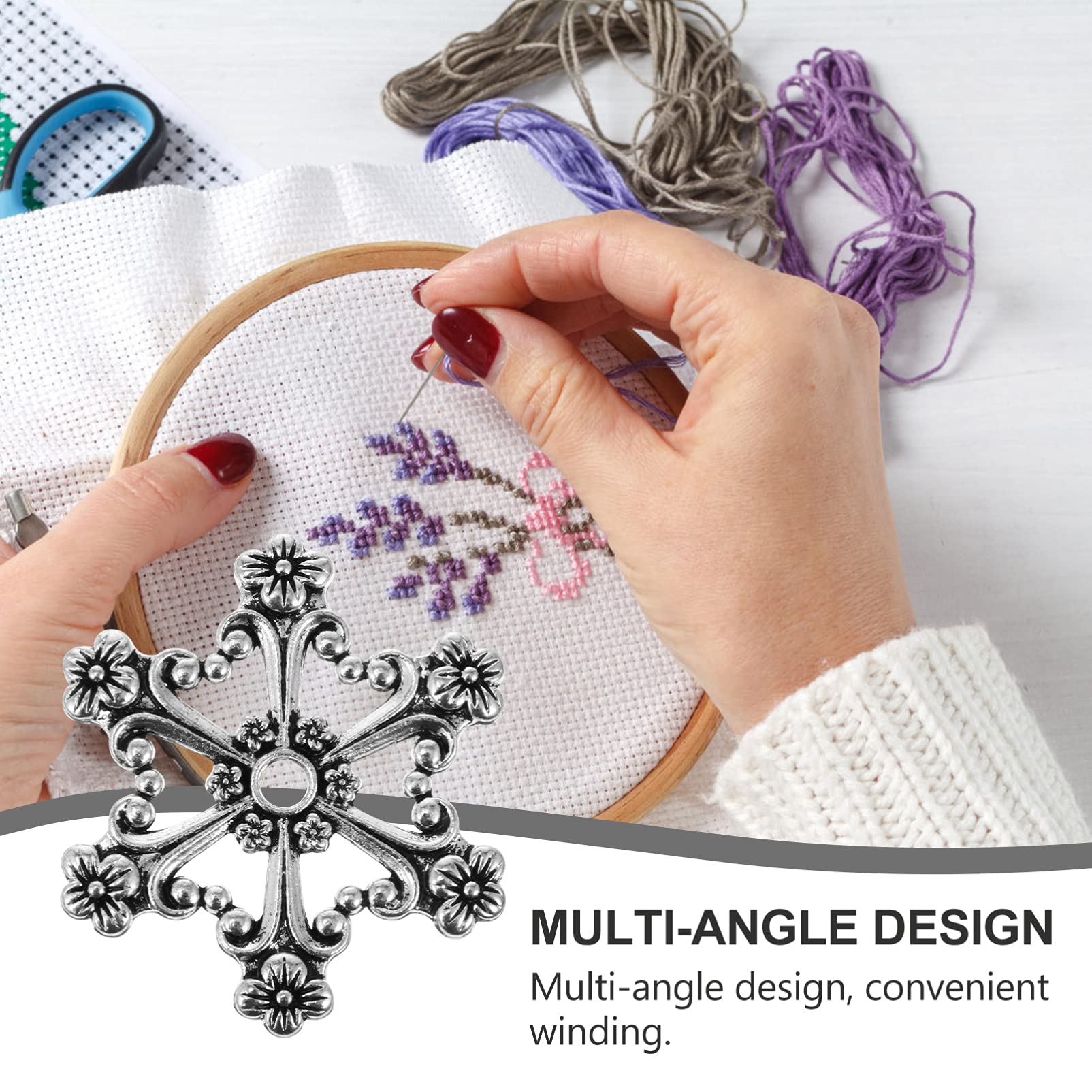 Metal Bobbin Winder - Zinc Alloy Sewing Thread Organizer Stand for Cross Stitch, Yarn & Sewing Tools | Perfect for Crafting, Quilting & DIY Projects