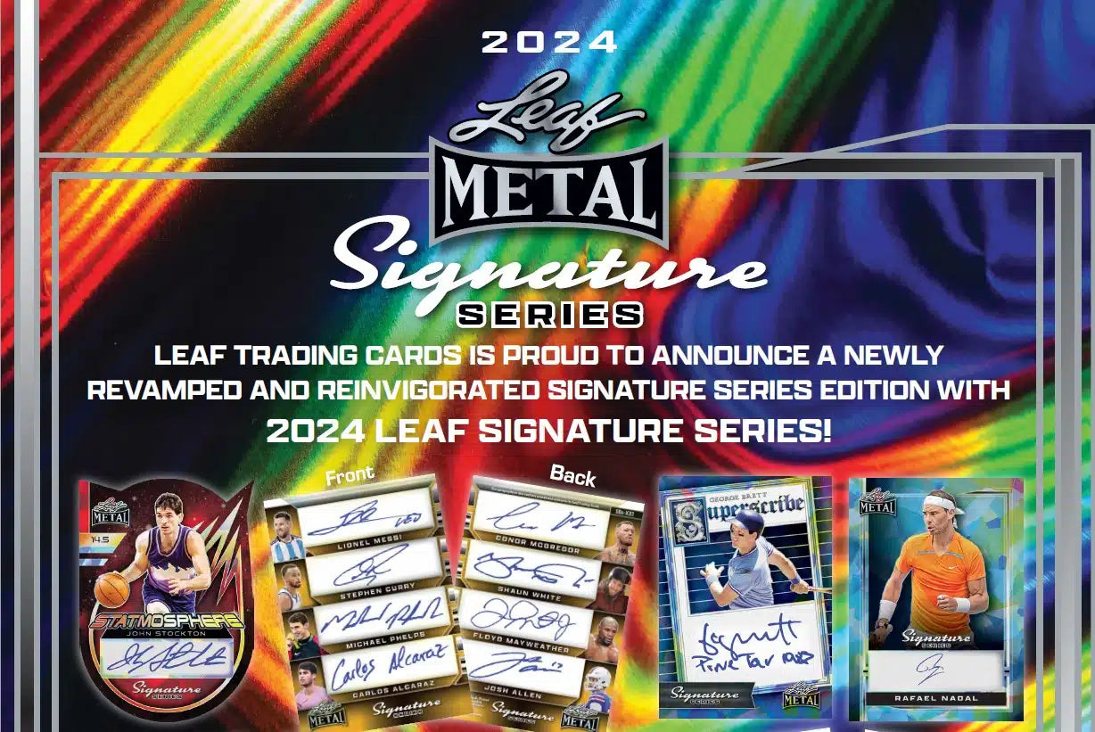 2024 Leaf Metal Signature Series Multi-Sport Trading Cards Box - Collectible Autographs & Memorabilia for Baseball, Football, Basketball Fans - Perfect for Card Collectors, Investors & Sports Enthusiasts
