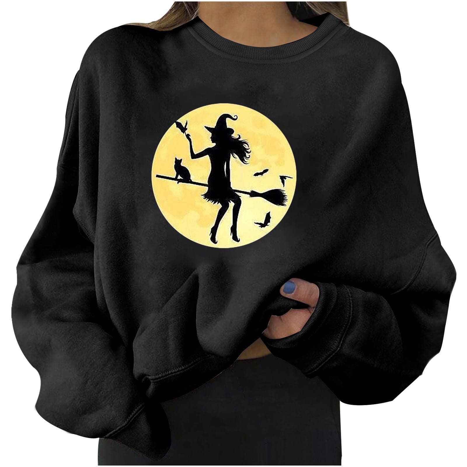 Women's Y2K Style Crewneck Sweatshirts & Loose Baggy T-Shirts - Gothic Cropped Sweaters for Teens & Girls | Perfect for Casual Wear, Street Style & Layering Outfits