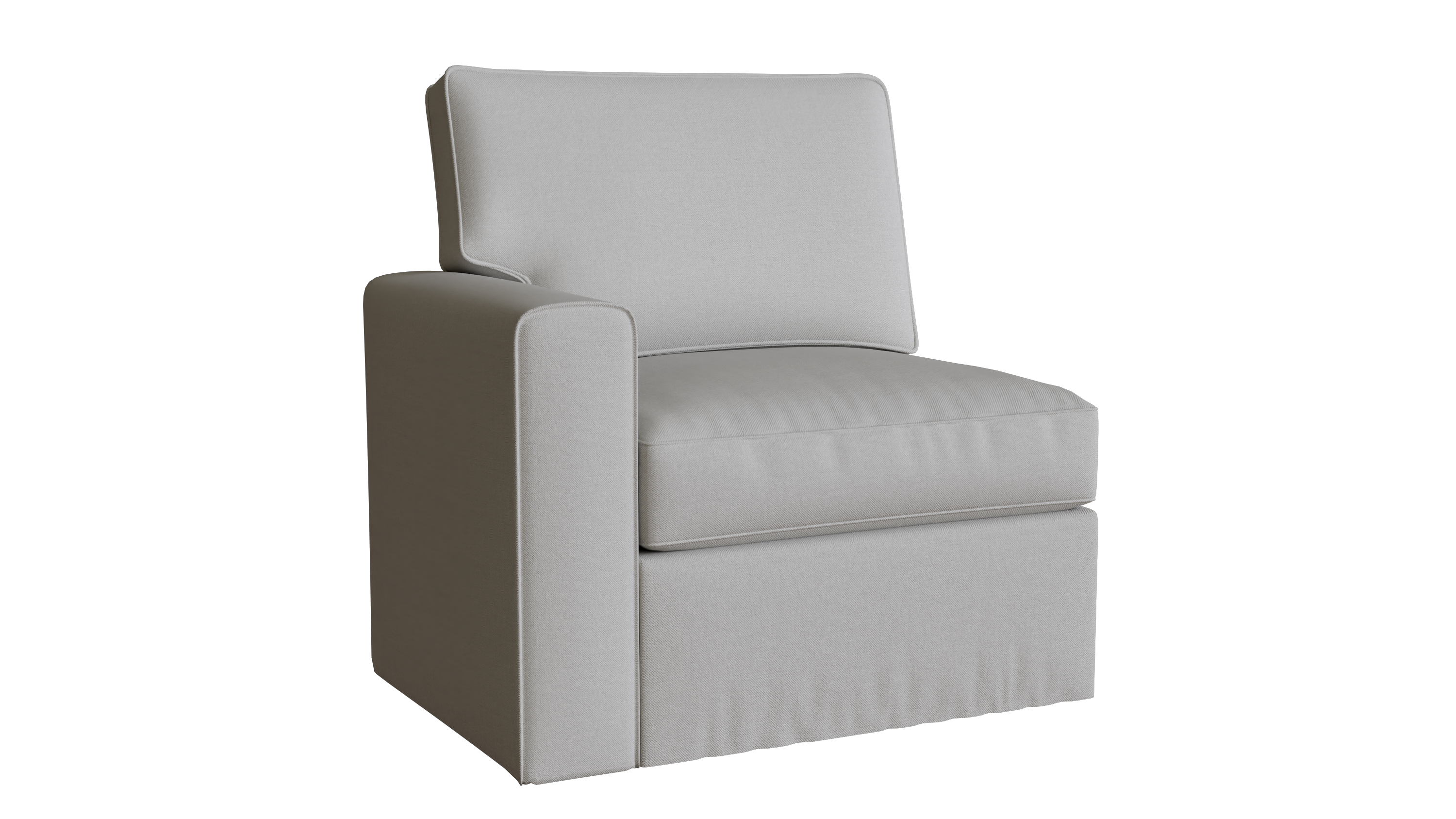 PB Pearce Square Arm Left Arm Chair Cover - Slipcover for Sectional Sofa Components | Perfect for Living Room, Office, and Home Decor