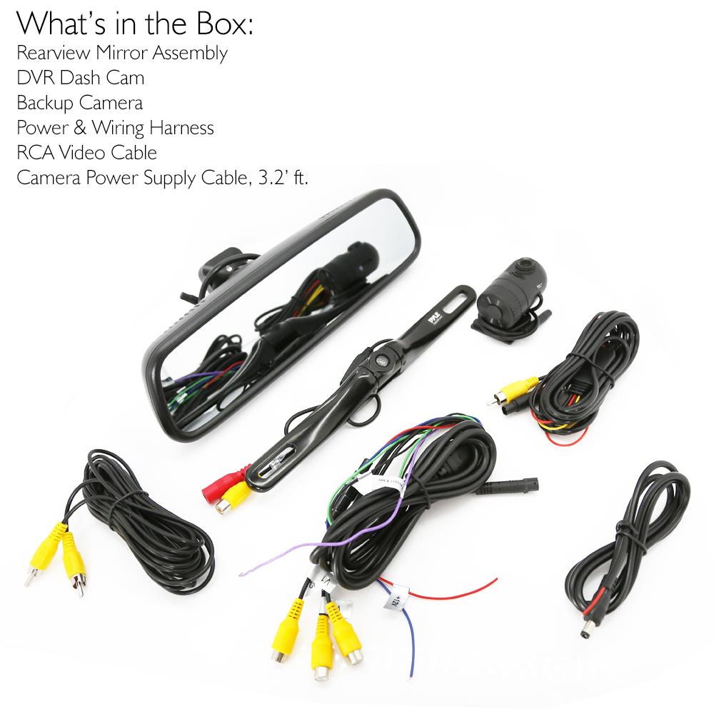 HD Car Backup Camera and Rearview Mirror Display Kit - Easy Installation, Night Vision, Waterproof for Safe Parking & Reversing | Perfect for SUVs, Trucks, RVs & Daily Commute